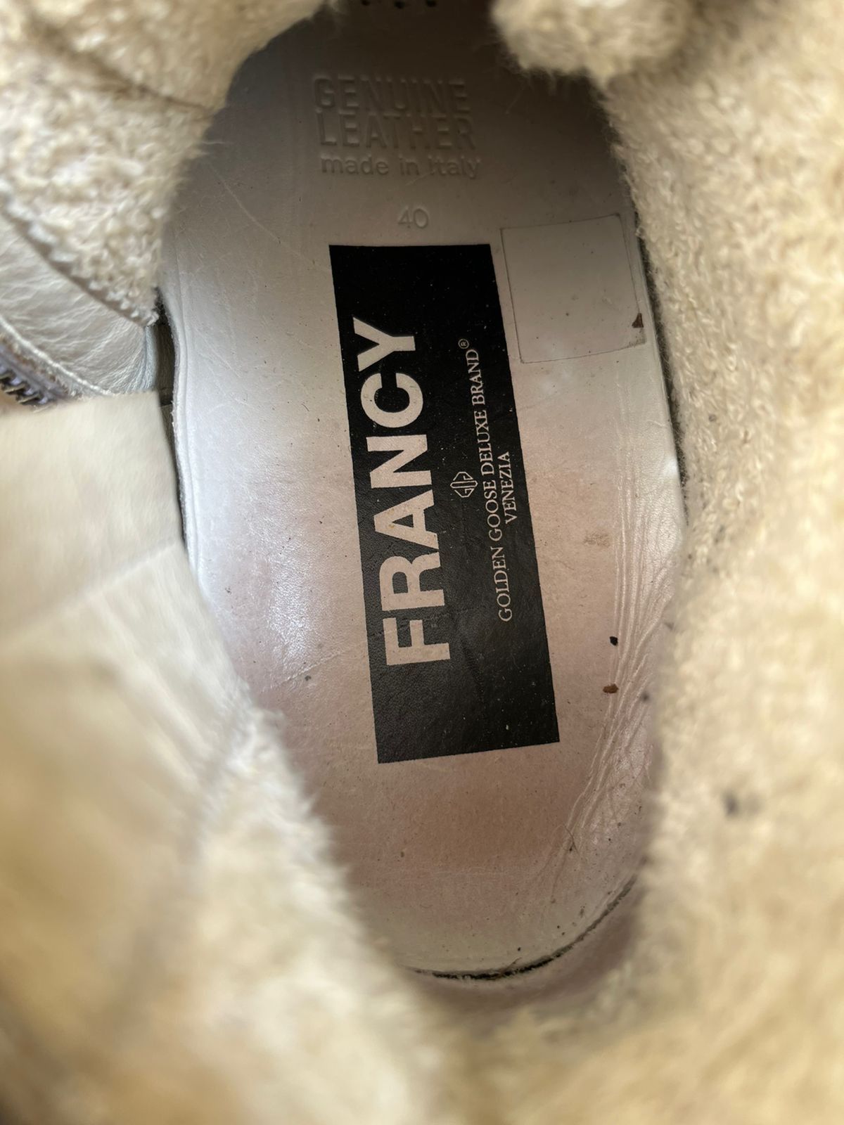 Golden Goose Golden Goose Francy Distressed Hi-Top Sneakers Sz 40 Size US 7 / EU 40 - 7 Thumbnail