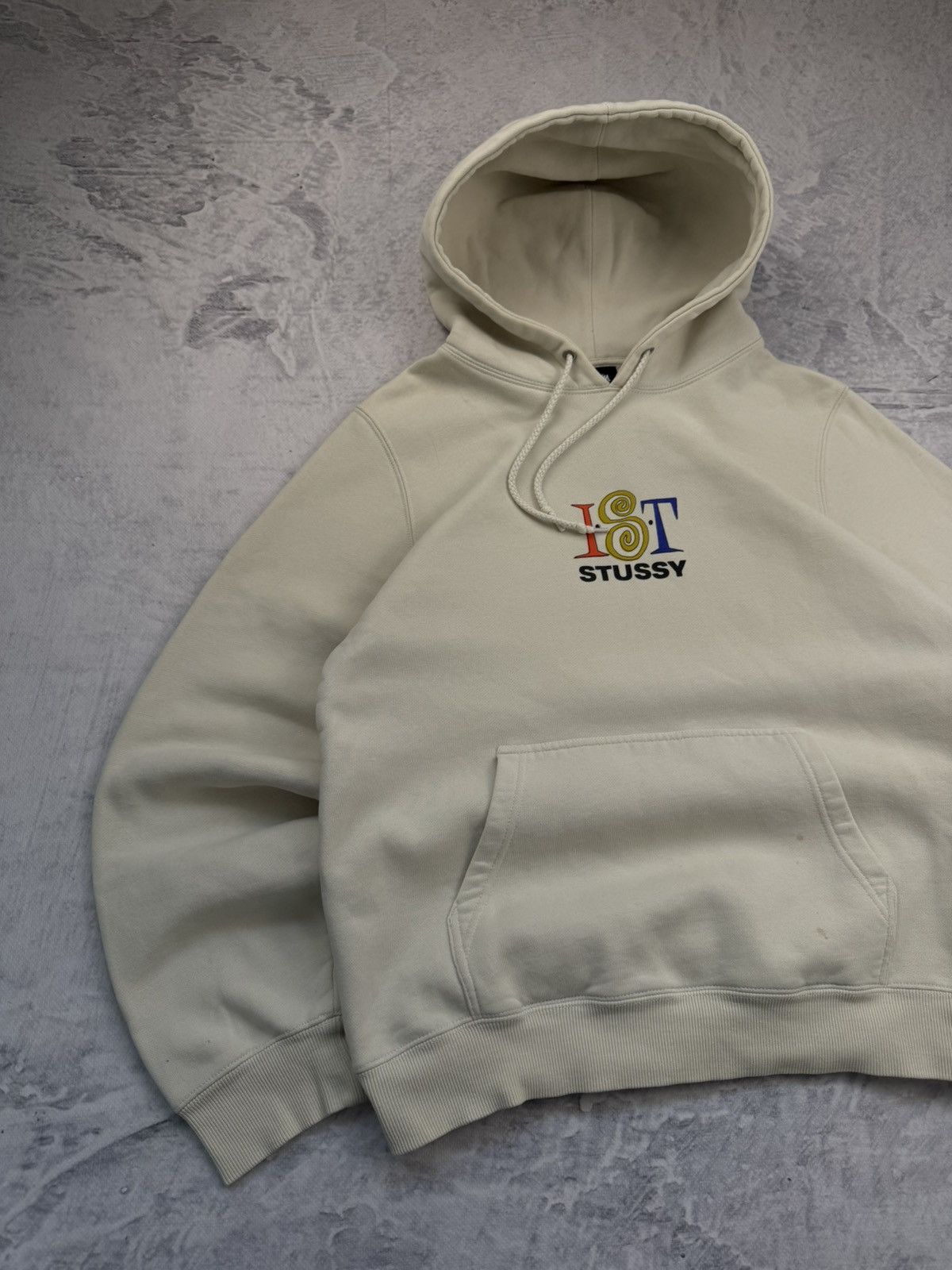 Stussy × Vintage STUSSY CENTER LOGO VINTAGE OVERSIZE HOODIE Size US M / EU 48-50 / 2 - 2 Thumbnail