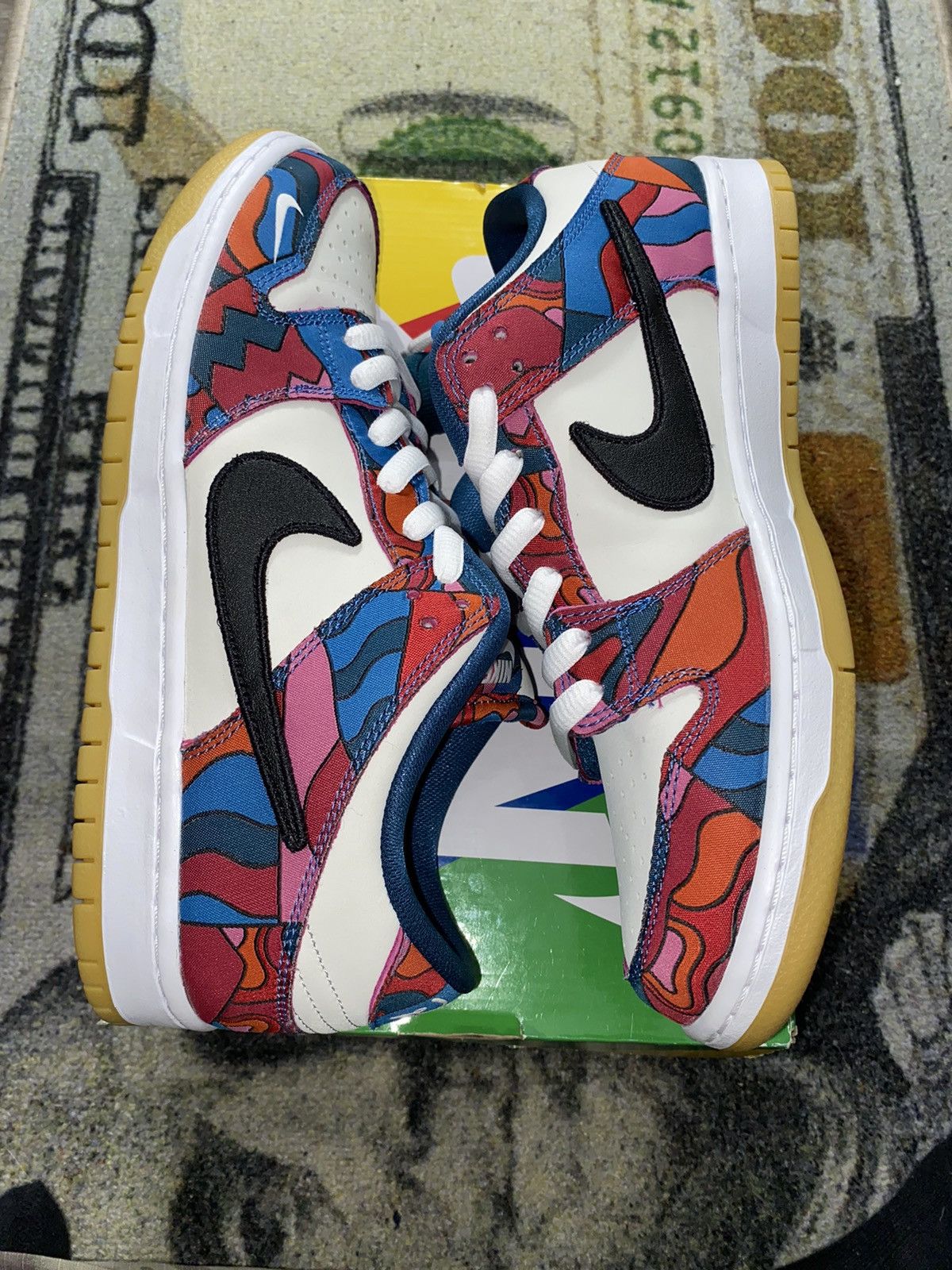 image of Jordan Nike Sb Dunk Low Pro Parra Abstract Art (2021) Shoes, Men's (Size 10)