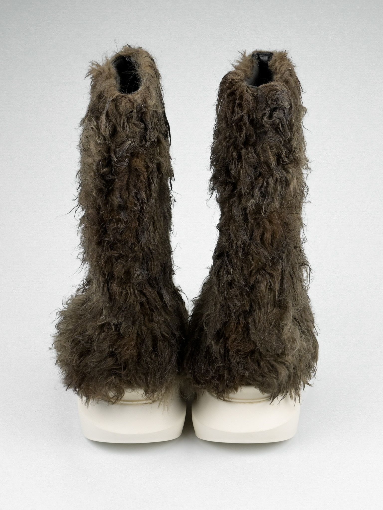 Rick Owens Drkshdw Faux-Fur Abstract Boots Size US 11 / EU 44 - 7 Thumbnail