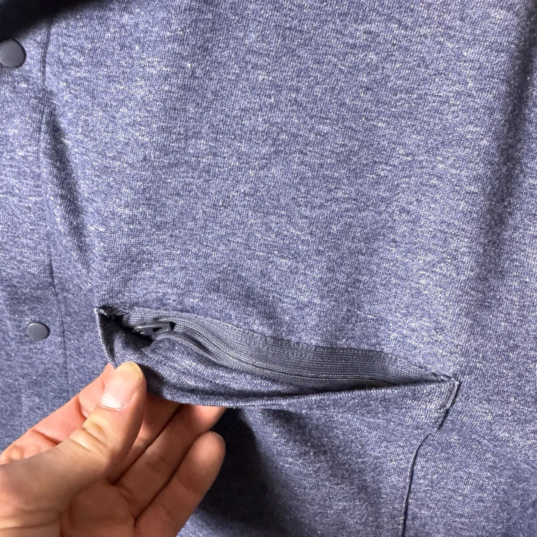 Lululemon Lululemon Shirt Mens XL Soft Knit Overshirt Snap Shacket LM3CZMS Heather Blue Size US XL / EU 56 / 4 - 6 Thumbnail