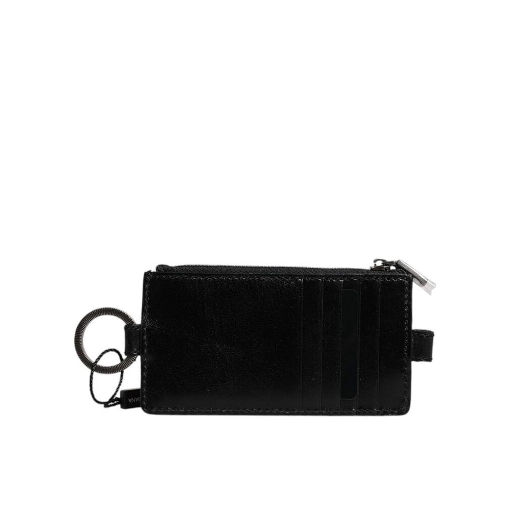 Dolce & Gabbana Dolce & Gabbana Black Horse Leather Lanyard Logo Card Holder Size ONE SIZE - 1 Thumbnail
