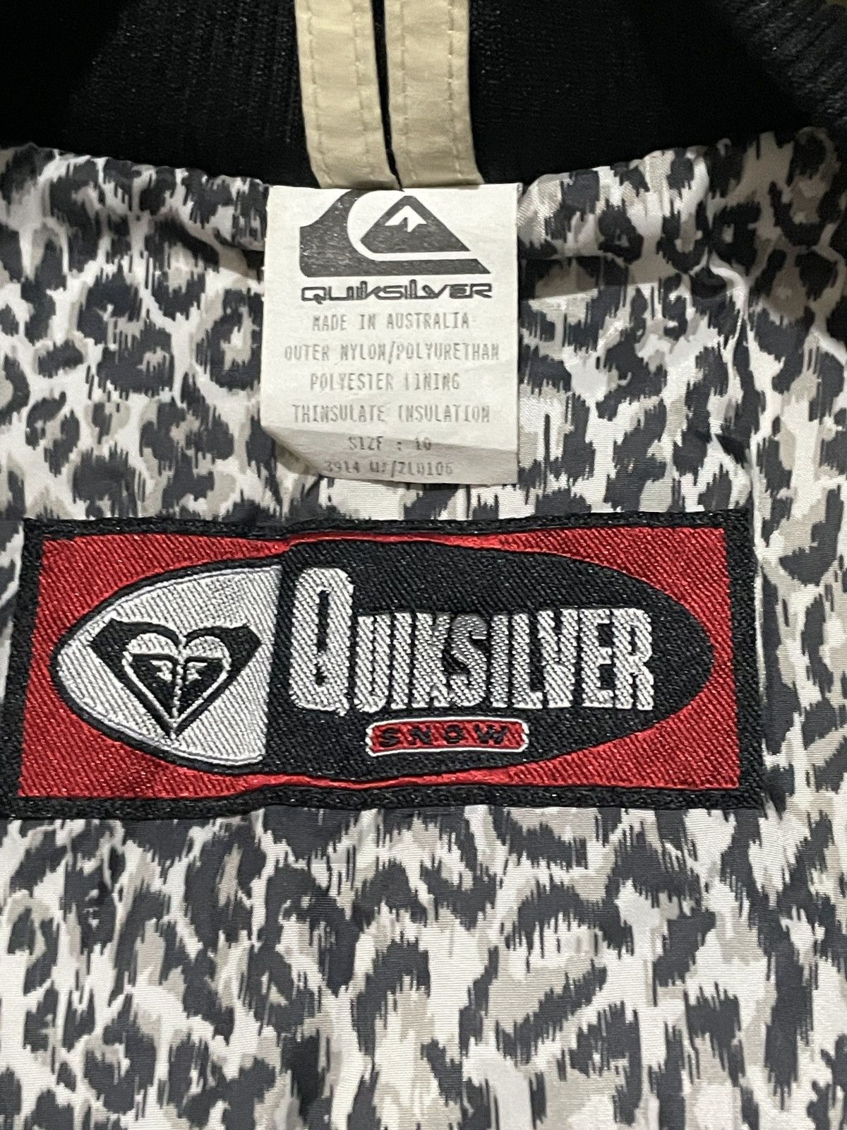 Quiksilver × Vintage Vintage Quiksilver Mens Snow Beige Jacket Grey Q-Tron Plush Size US XL / EU 56 / 4 - 9 Thumbnail