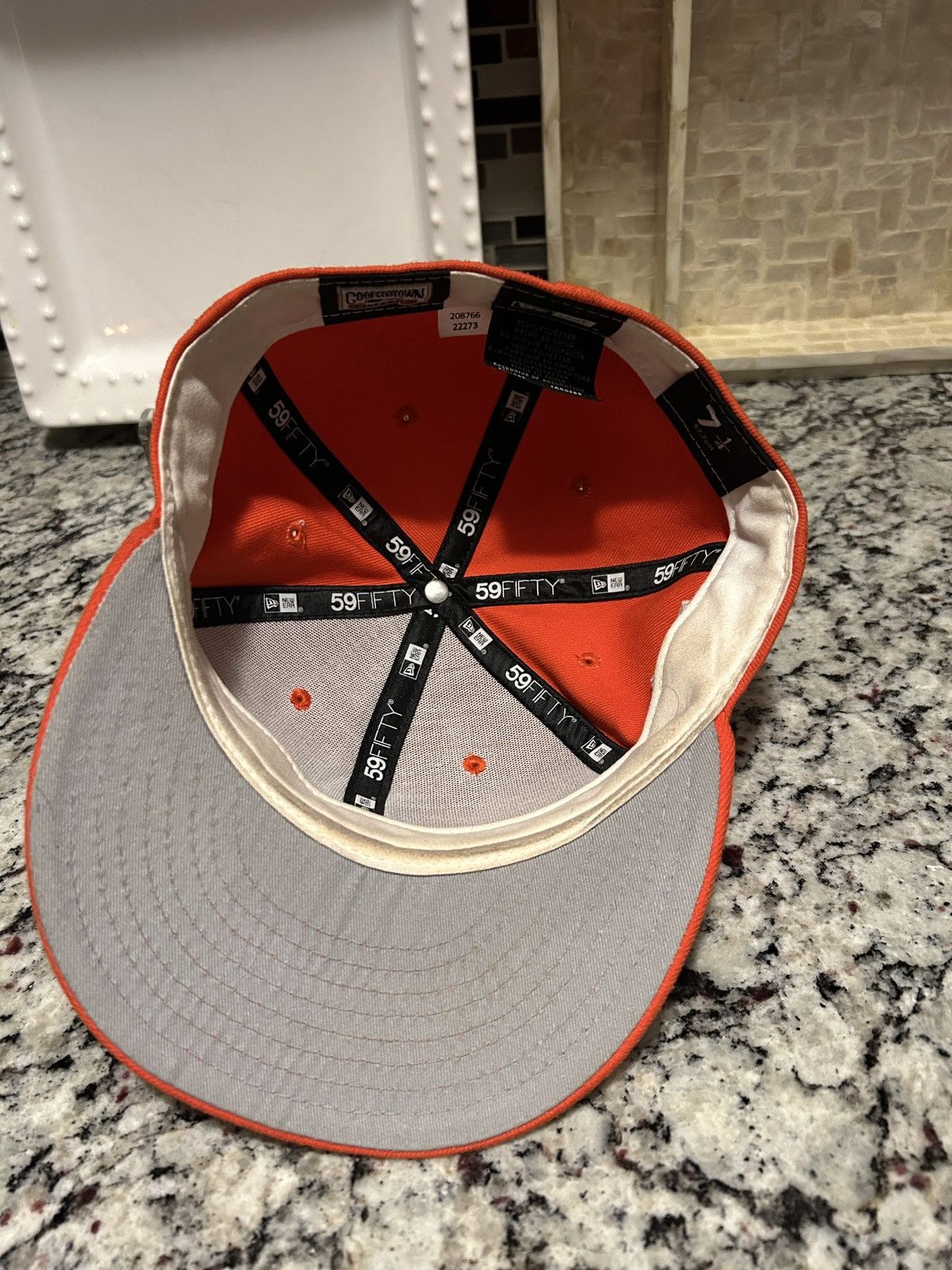 New Era Boston RedSoxs New Era Hat Orange Size ONE SIZE - 5 Thumbnail