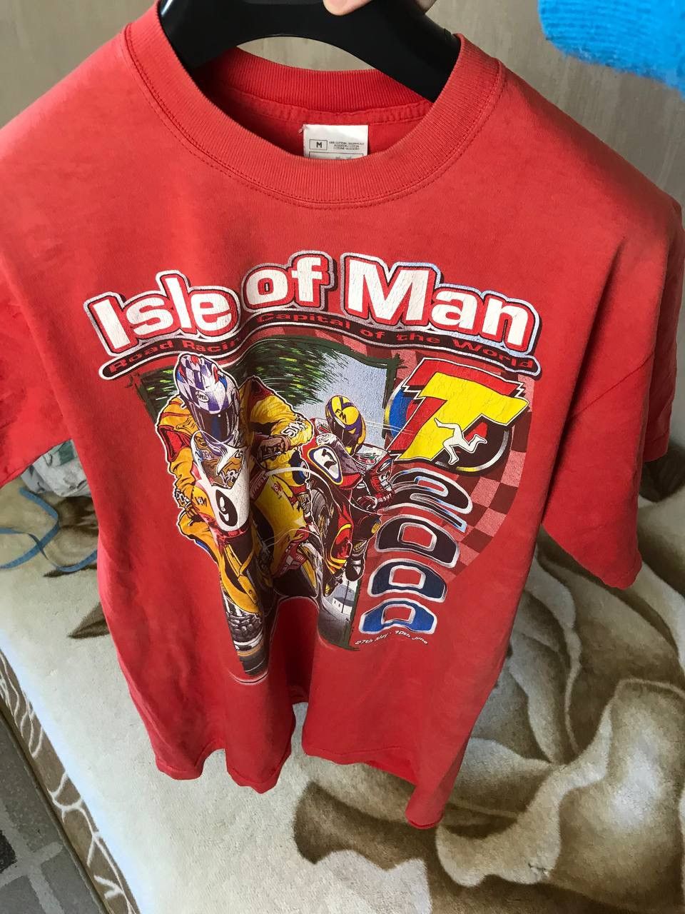Vintage 🔥 TT Isle Of Man Vintage 2000 Road Races Moto Racing T Shirt Size US M / EU 48-50 / 2 - 5 Thumbnail