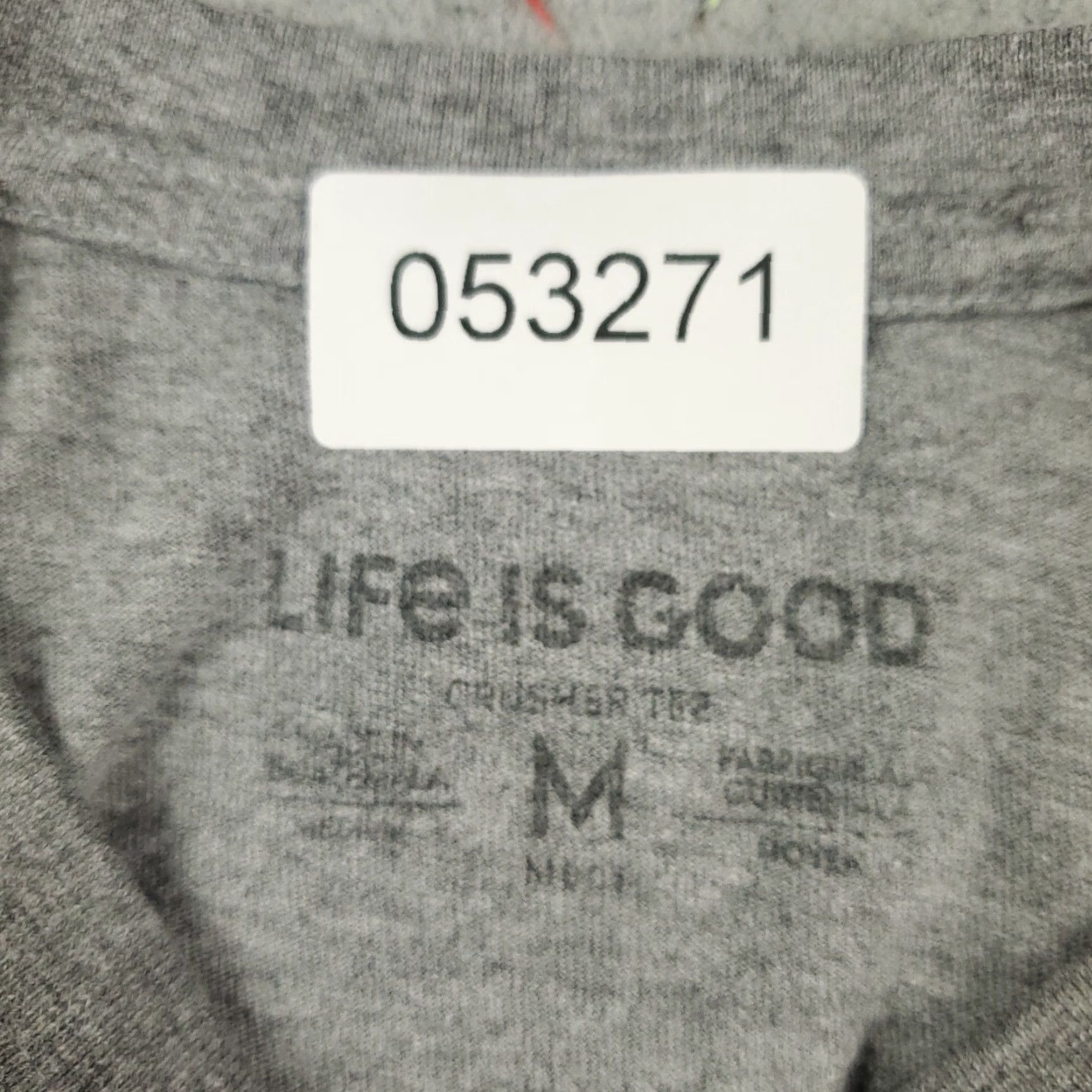 Life is Good Life Is Good Gray Casual T-Shirt Adult Medium Short Sleeve Regular Fit Mens Size US M / EU 48-50 / 2 - 7 Thumbnail