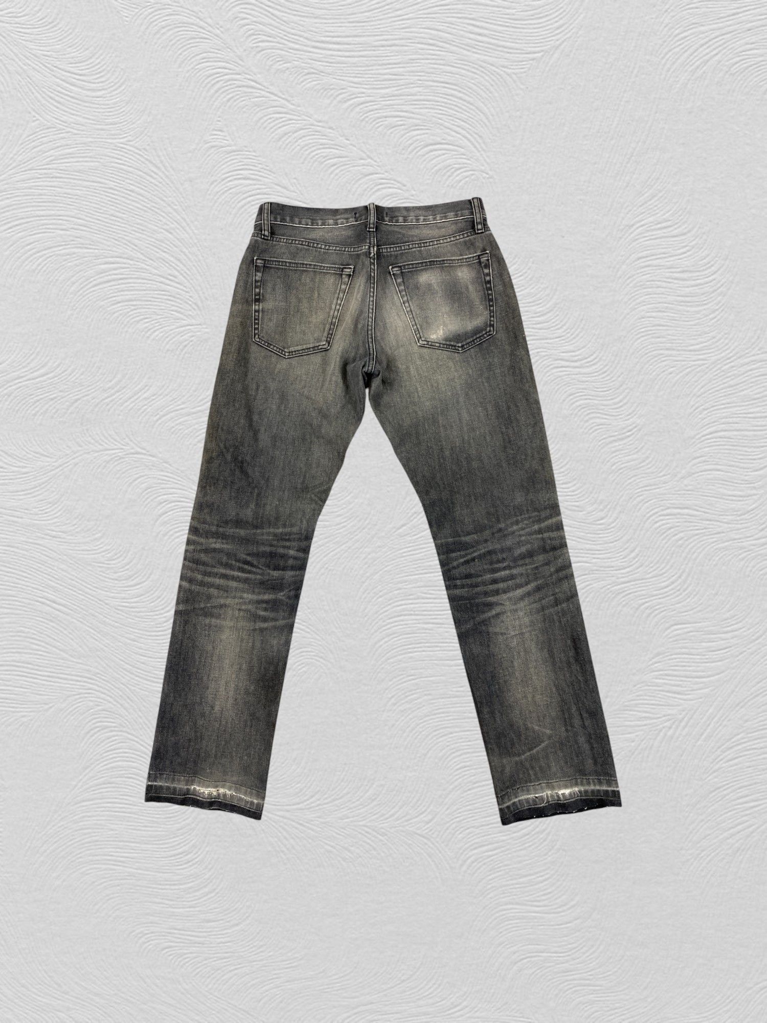 If Six Was Nine Distressed Black Uniqlo Jeans 30x27.5 Denim- JN3730 Size US 30 / EU 46 - 2 Thumbnail