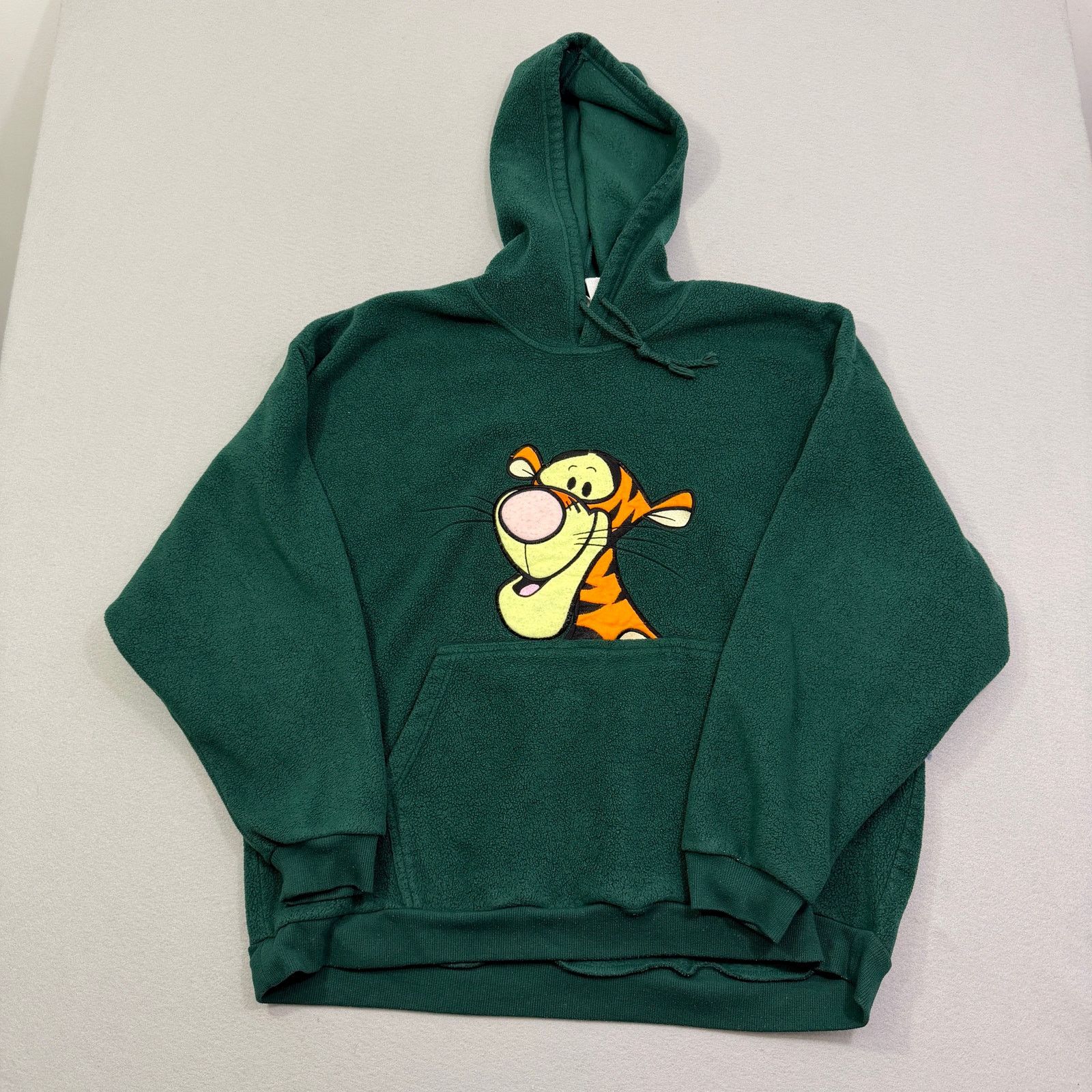 Vintage Vintage Disney Tigger Hoodie XL Green Pullover Fleece 90s Size US XL / EU 56 / 4 - 1 Thumbnail