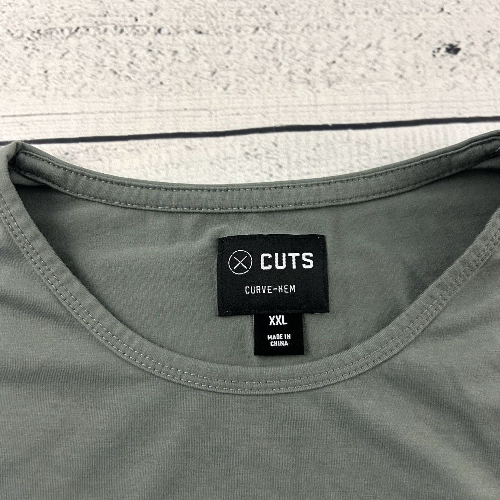 Cuts CUTS Crew Neck Short Sleeve T Shirt Men 2XL Gray Cotton Size US XXL / EU 58 / 5 - 2 Thumbnail