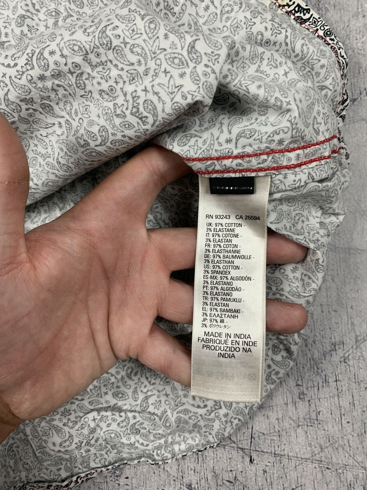 Diesel Diesel Luxury Geometric Pattern Shirt Long Sleeve Y2K Size US M / EU 48-50 / 2 - 12 Thumbnail