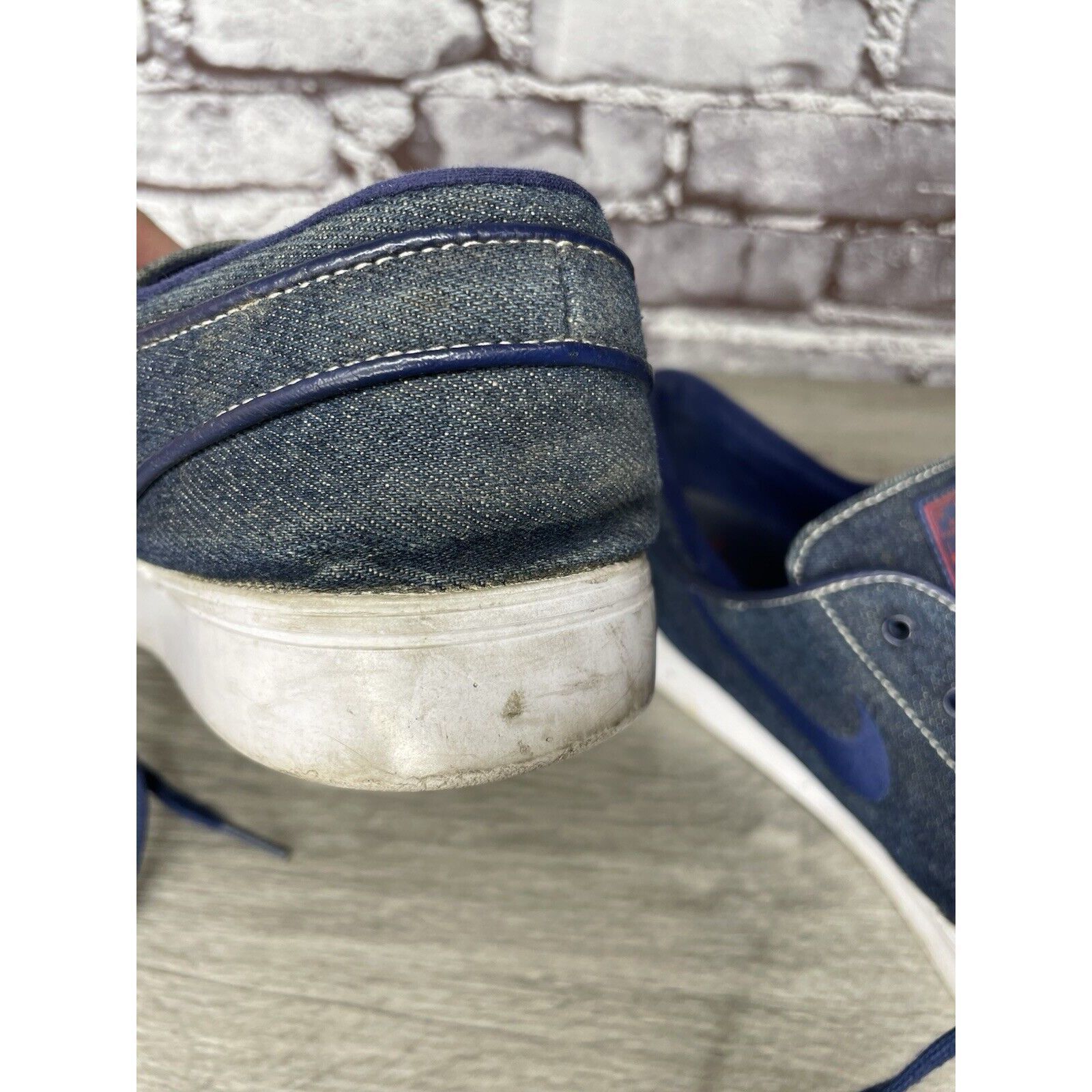 Nike Nike Janoski Stefan SB Zoom Blue Denim Skateboarding Shoes M Size US 10.5 / EU 43-44 - 4 Thumbnail