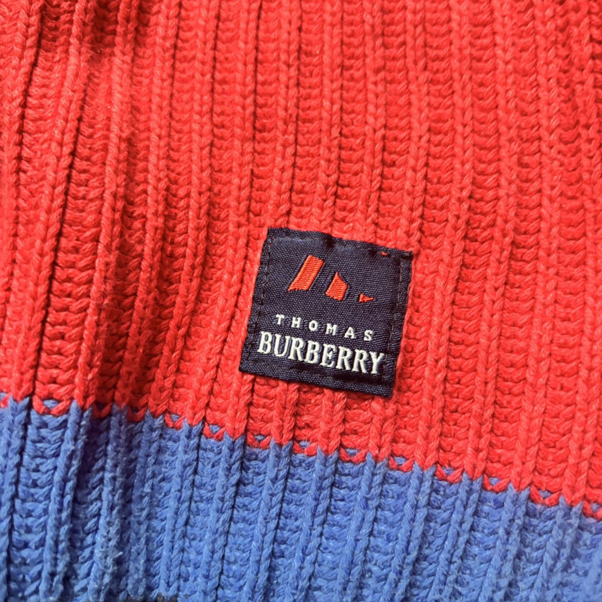 Burberry × Hysteric Glamour × Vintage Vintage 90’s Distressed Thomas Burberry sweater knit Size US L / EU 52-54 / 3 - 7 Thumbnail
