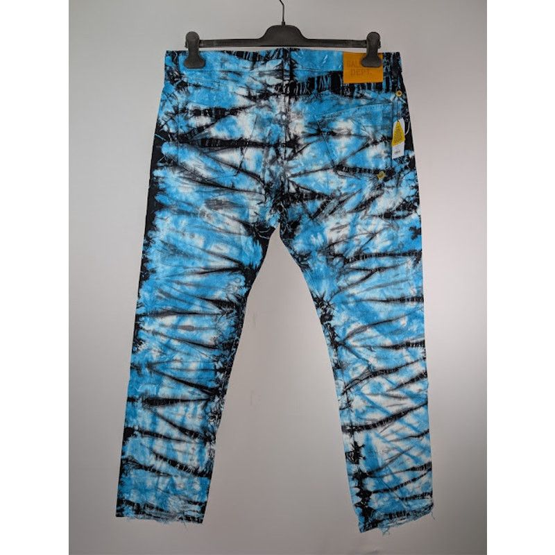 Gallery Dept. o1rshd1 Marley Tie Dye Denim Jeans in Blue / Black / White Size US 36 / EU 52 - 11 Thumbnail