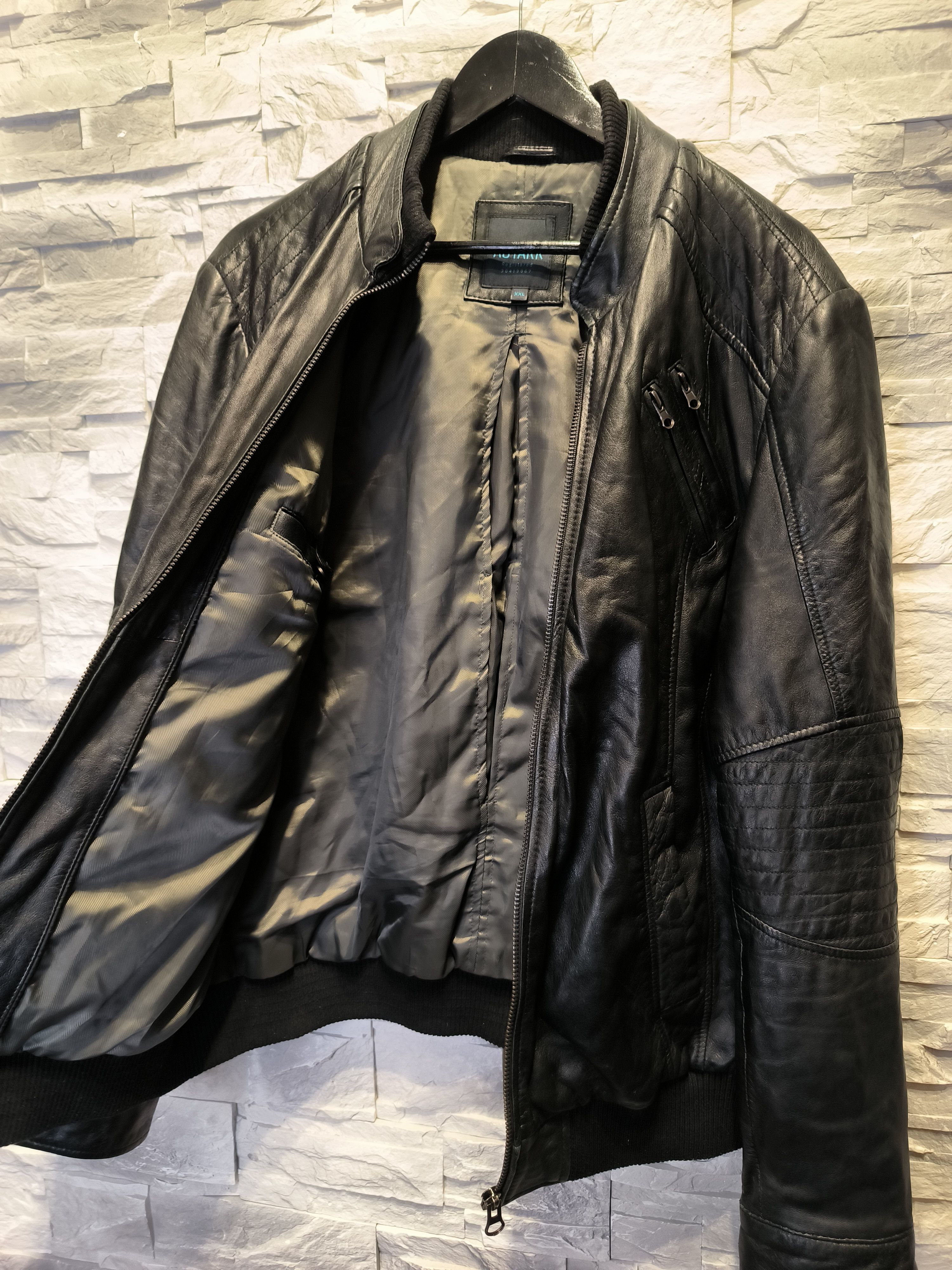 Other Autark Leather Jacket Black Size US L / EU 52-54 / 3 - 5 Thumbnail