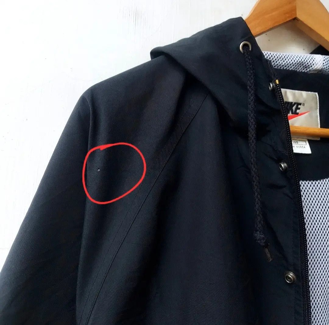 Nike Vintage 90s NIKE Mini Swoosh Half Zip Hooded Jacket Size US L / EU 52-54 / 3 - 10 Thumbnail