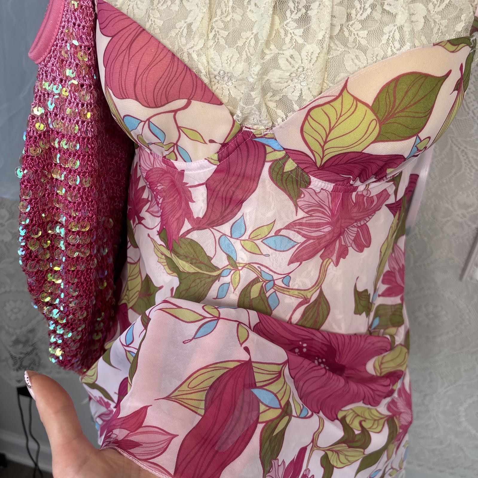 Other y2k floral valentines slip dress Size S / US 4 / IT 40 - 3 Thumbnail