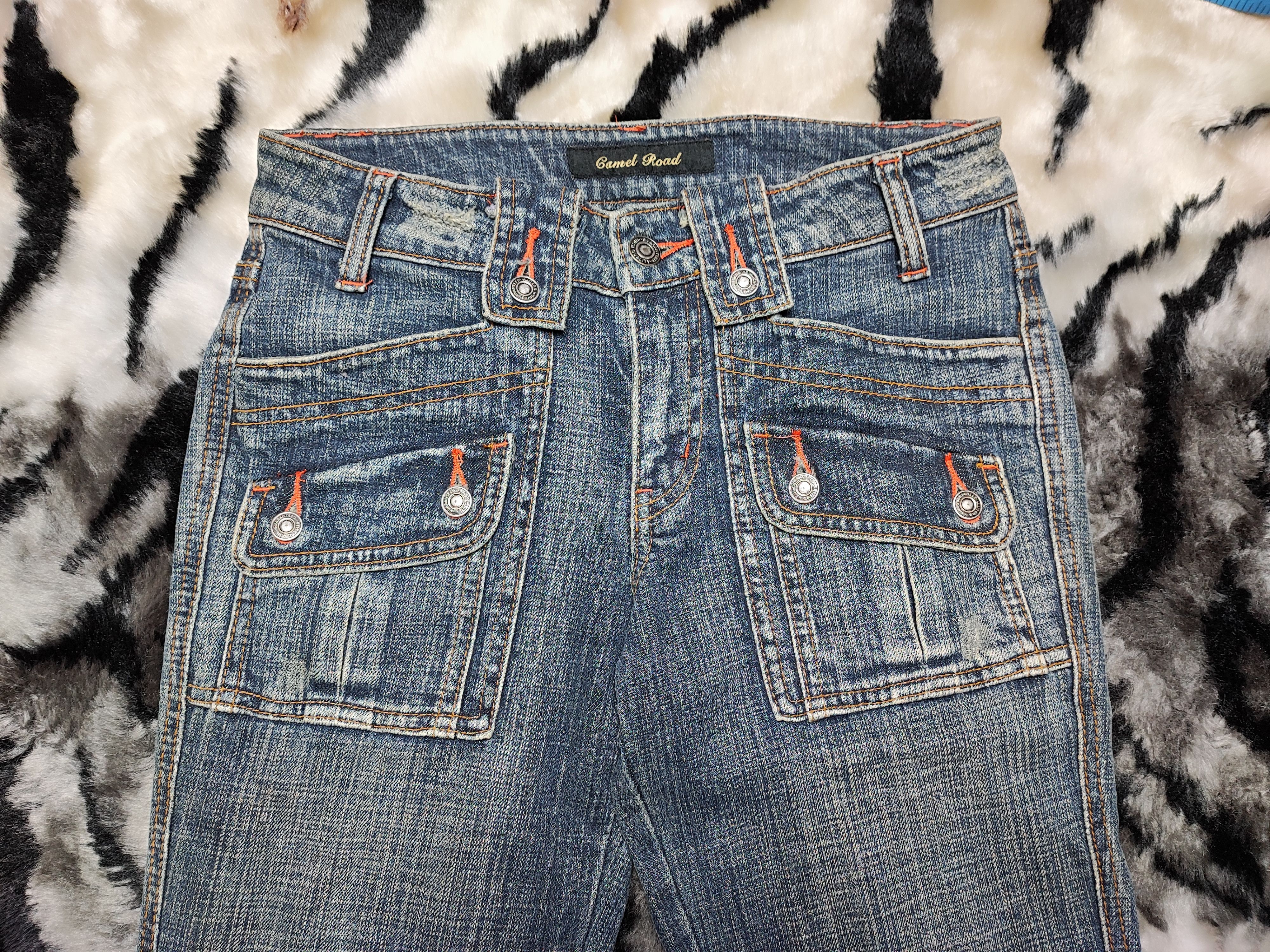 Hysteric Glamour Flare Bush Pants Jeans Camel Road Mud Rusty Bootcut Size US 27 - 7 Thumbnail