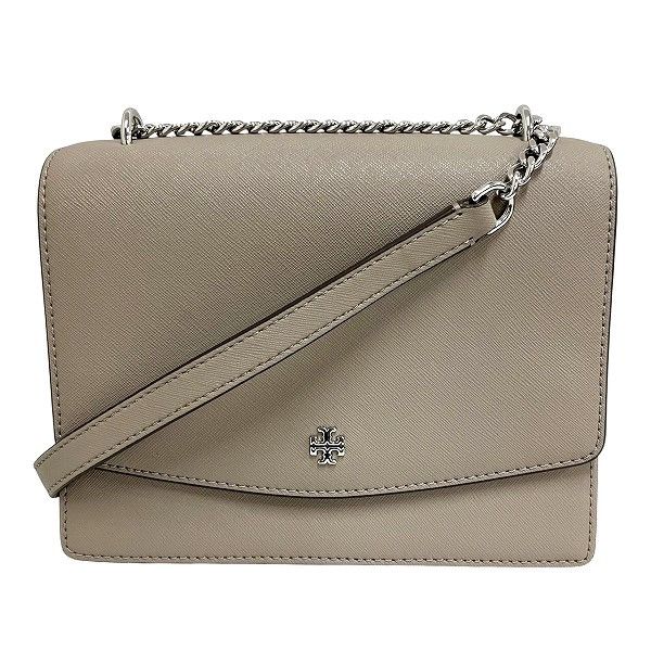 Tory Burch Tory Burch Leather Shoulder Bag Leather Shoulder Bag in Beige, Women's