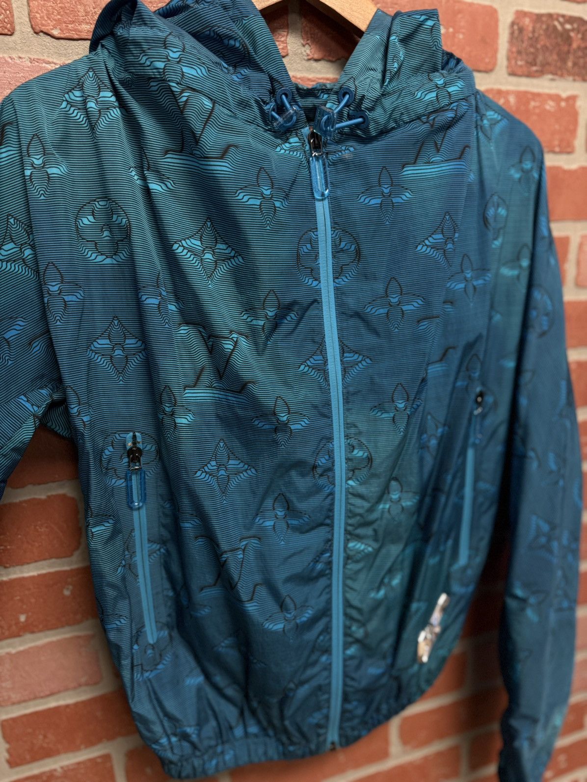 Louis Vuitton Louis Vuitton Virgil Abloh Blue Zip Up Windbreaker RARE 46 Size US S / EU 44-46 / 1 - 6 Thumbnail