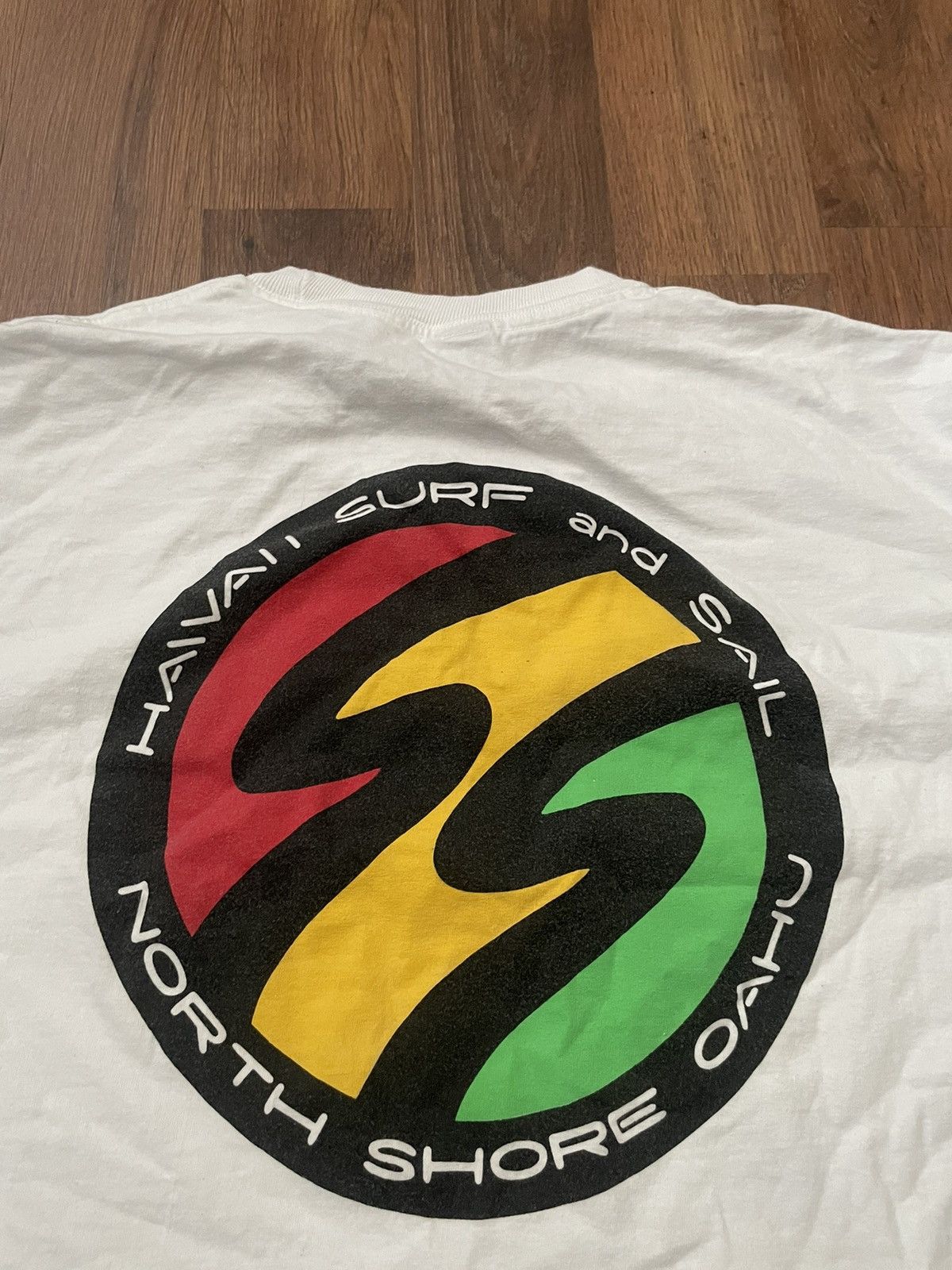 Vintage 90s Single Stitch Hawaii Surf & Sail Tee 🏄 Size US M / EU 48-50 / 2 - 4 Thumbnail