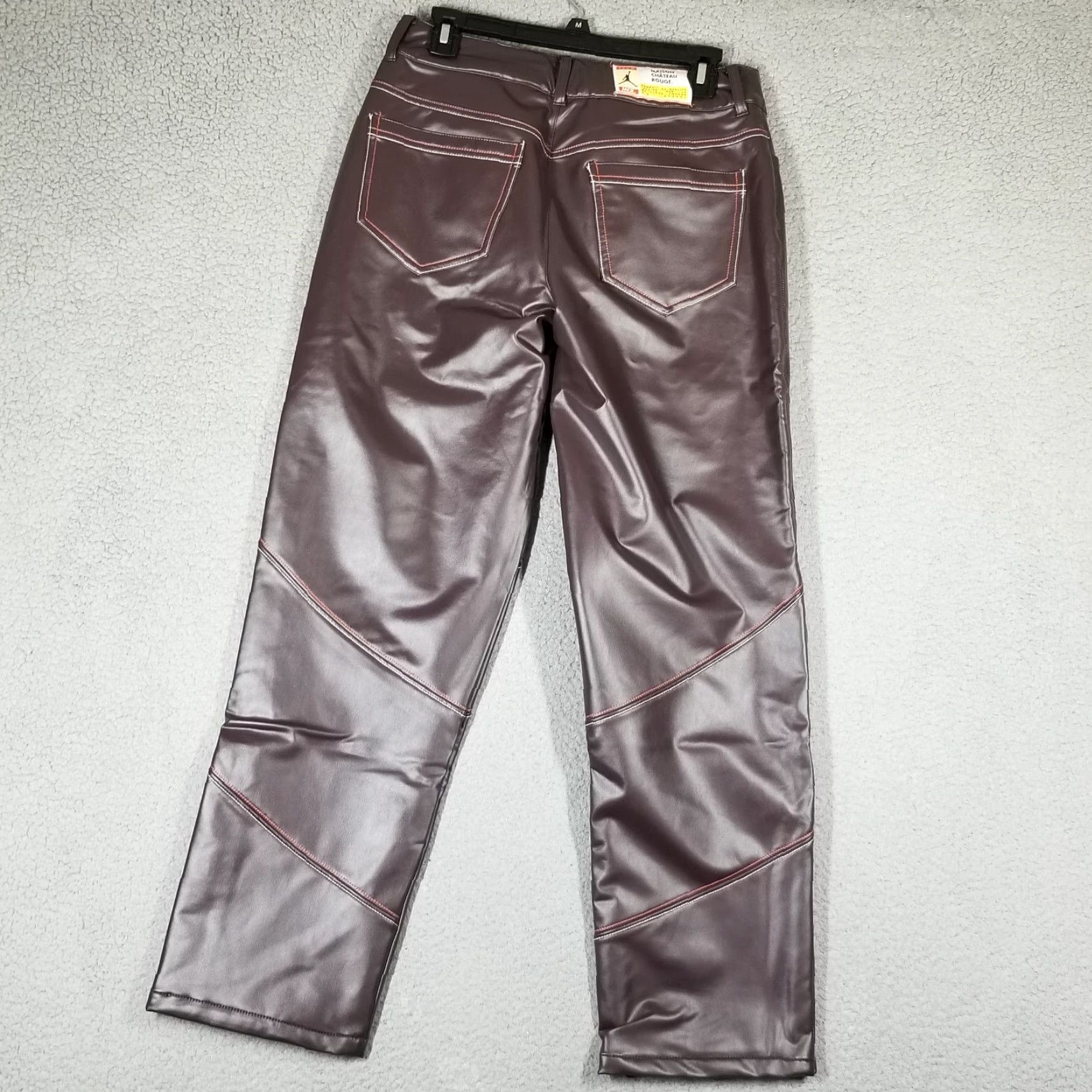 Nike VINTAGE Nike Air Jordan x Maison Château Rouge Pants Women 6 Brown & Sail Straight Leg NWT Womens Size 6 Size 28" / US 6 / IT 42 - 7 Thumbnail