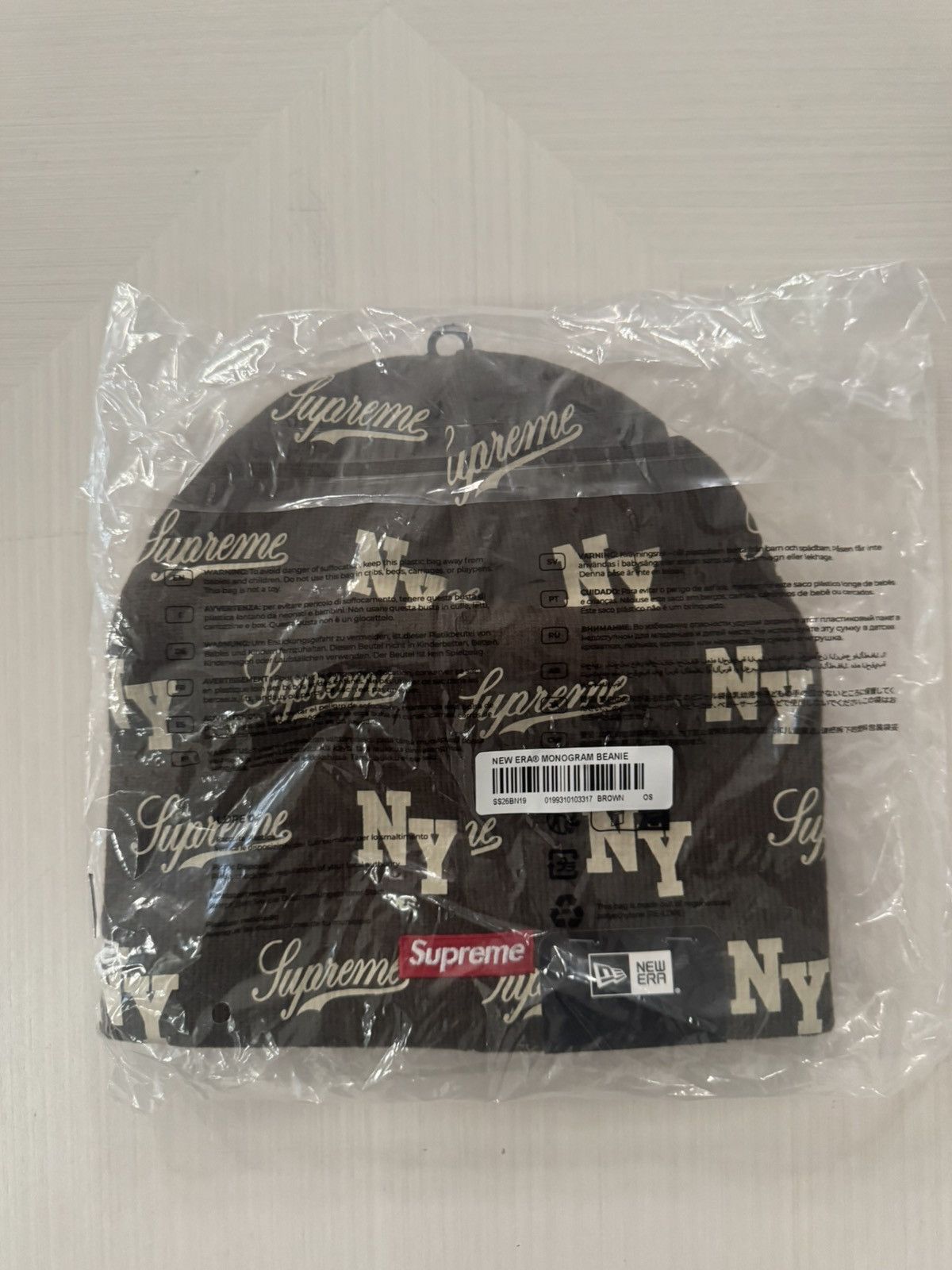 Supreme Supreme new era monogram beanie brown NEW IN HAND Size ONE SIZE - 2 Thumbnail