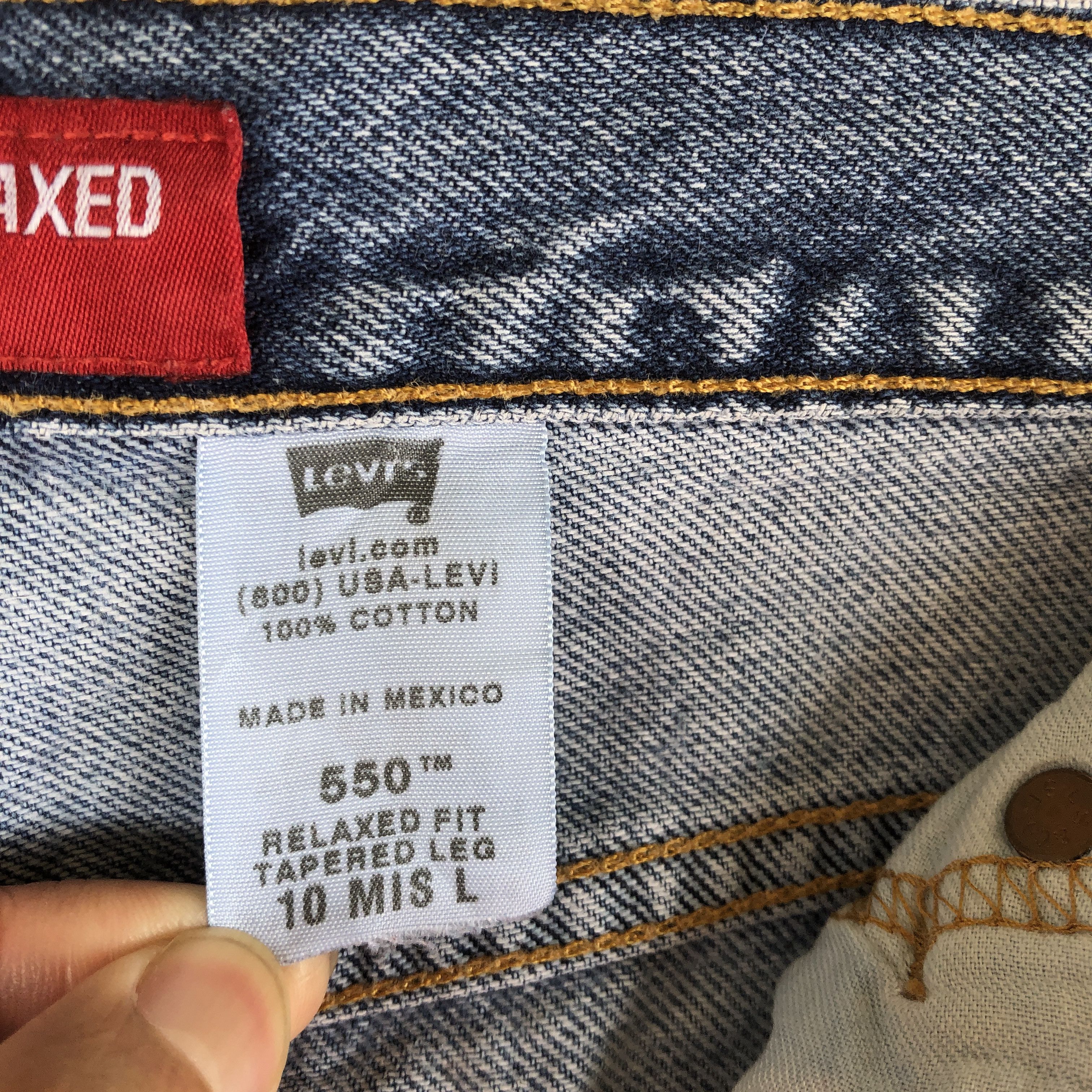 Levi's Vintage Levi's 550 Jeans Baggy Tapered Levis Sun Faded Denim Size 26" / US 2 / IT 38 - 9 Thumbnail