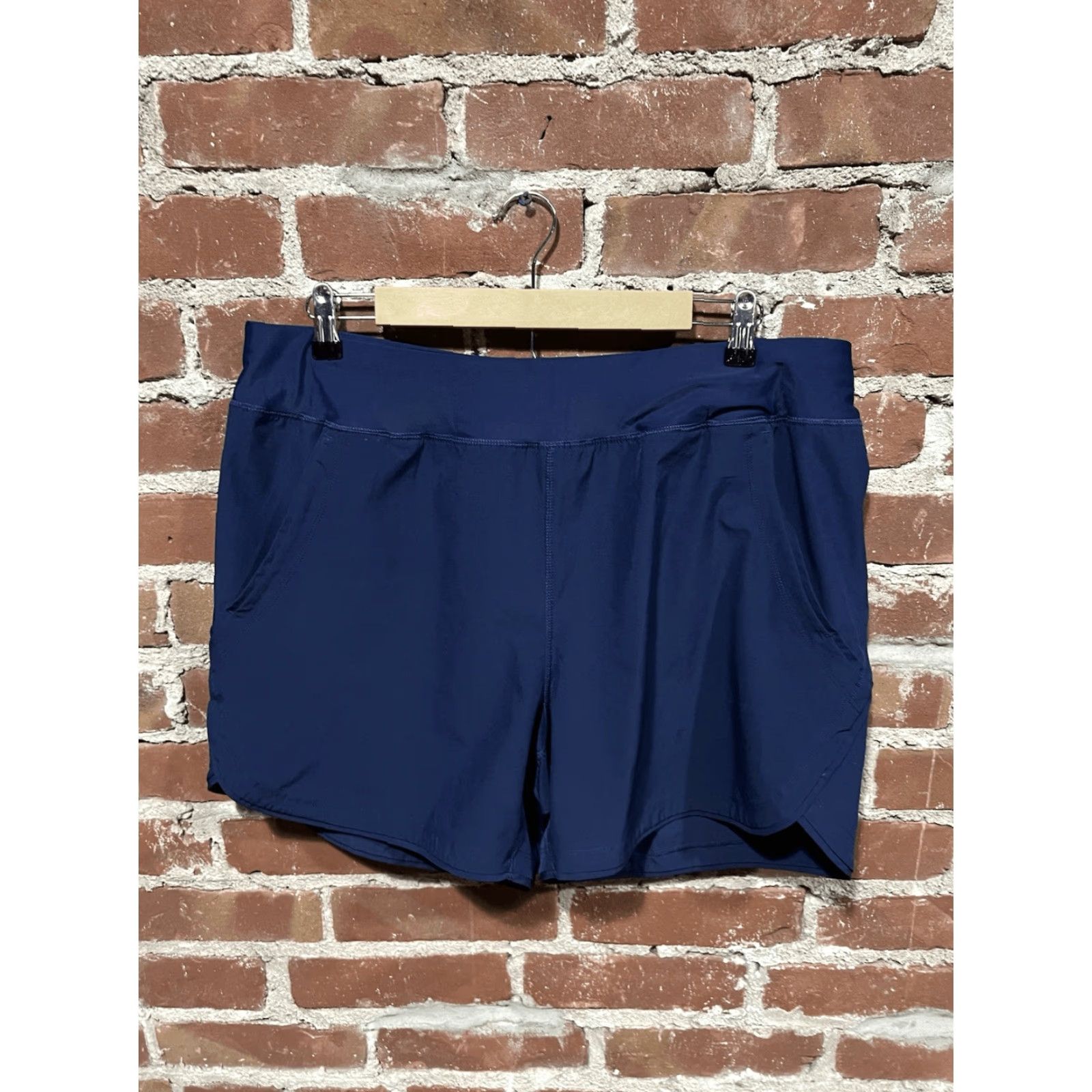 Lands' End Lands End Womens Blue Outdoor Lined Hiking Athletic Shorts Size 16 Size 38" / US 16 / IT 52 - 2 Thumbnail