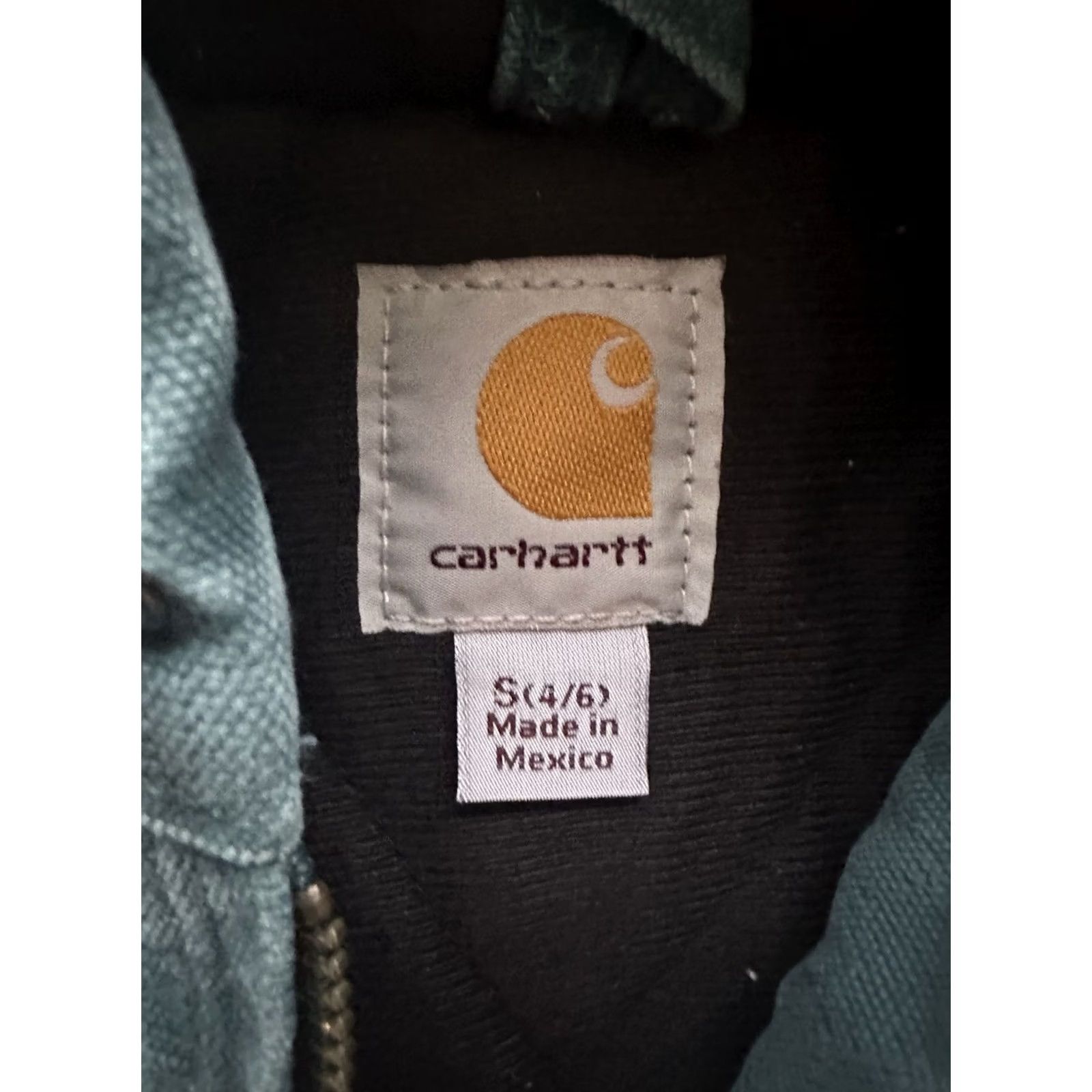Carhartt VINTAGE Carhartt Hooded Jacket Women's Small Teal WJ130-443 Casual Outdoor Spring Fall Winter Size S / US 4 / IT 40 - 5 Thumbnail