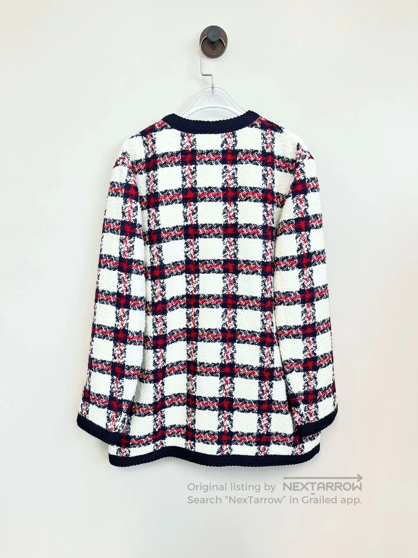 Gucci Guicci Multicolor Plaid Tweed Gold Button Jacket| Size XS / US 0-2 / IT 36-38 - 2 Thumbnail