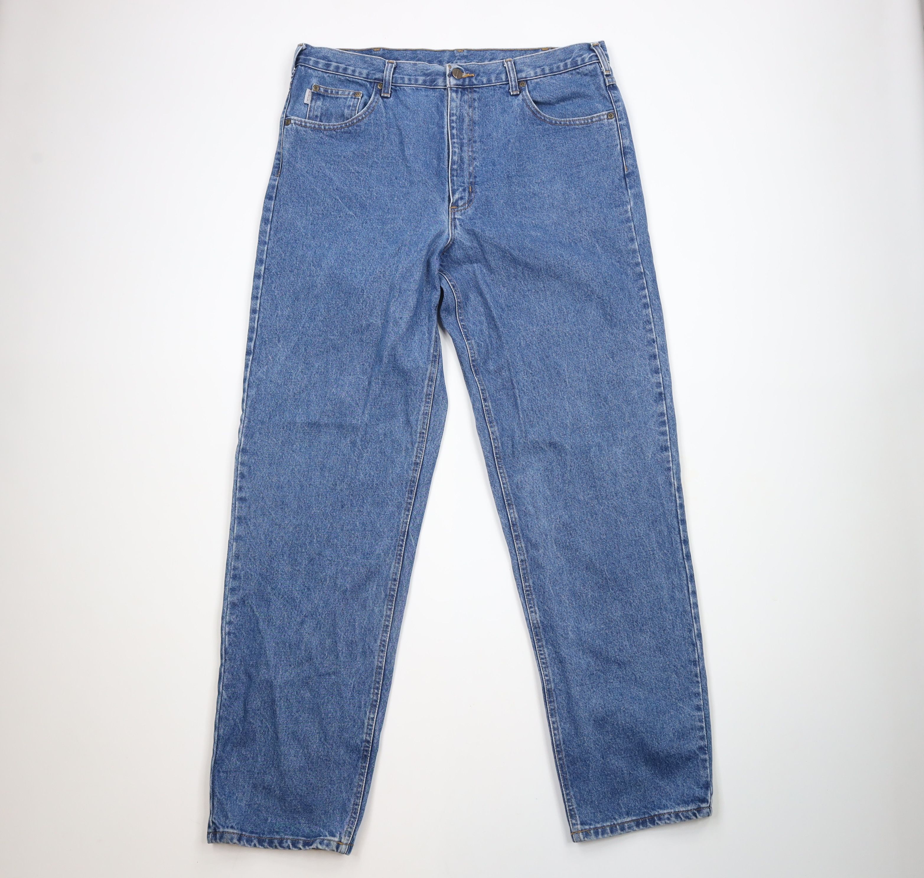 Carhartt × Vintage Vintage Carhartt Out Original Fit Denim Jeans Blue Cotton Size US 40 / EU 56 - 1 Thumbnail