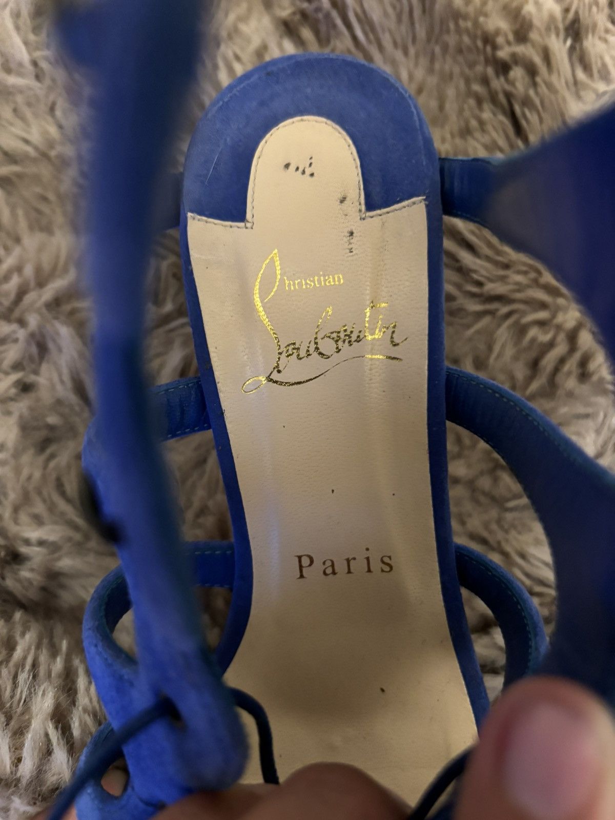 Christian Louboutin Christian Louboutin “Amazoulo” Lace-Up Heels – Size 37 Size US 7 / IT 37 - 8 Thumbnail