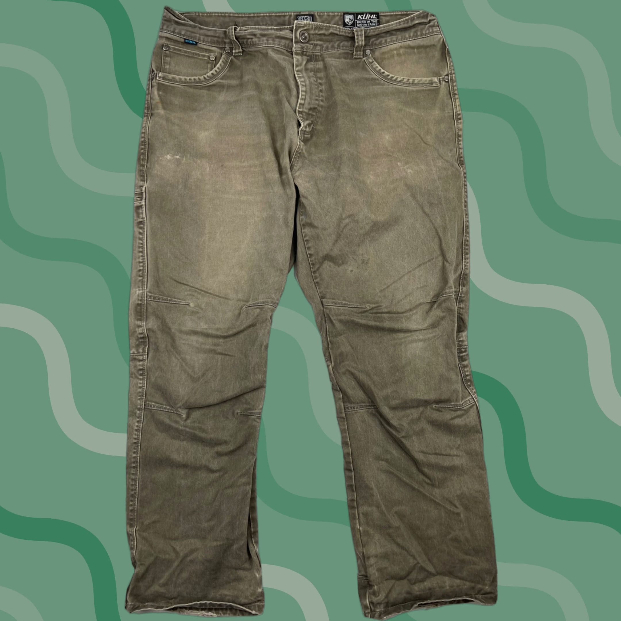 Vintage Kuhl Rydr Men's Hiking Pants, Size 38 x 30, Brown Canvas, Outdoor Travel Workwear Size US 38 / EU 54 - 1 Thumbnail