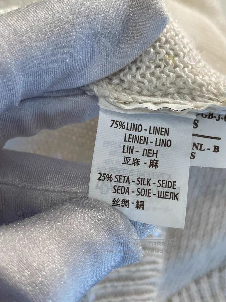 Brunello Cucinelli Brunello Cucinelli Beige White Sequin Linen Vest Size S / US 4 / IT 40 - 4 Thumbnail