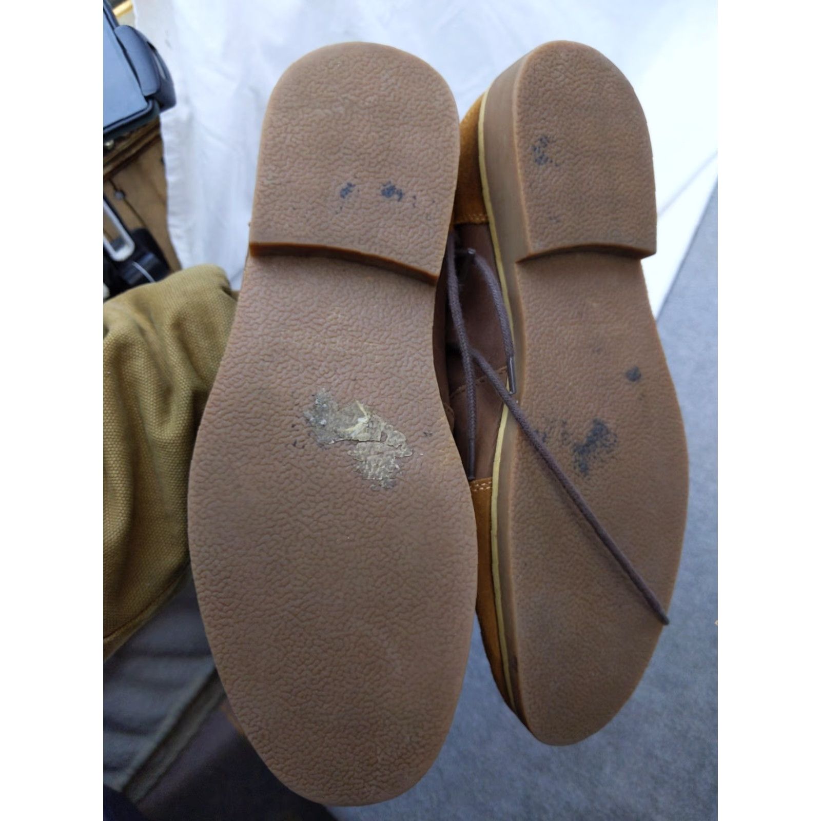 Timberland Timberland Chukka Boots Mens 12 Brown Leather Suede Ankle Casual Ortholite Leather Insole Rubber Outsole - Mens Shoes size 12 Brown Size US 12 / EU 45 - 4 Thumbnail