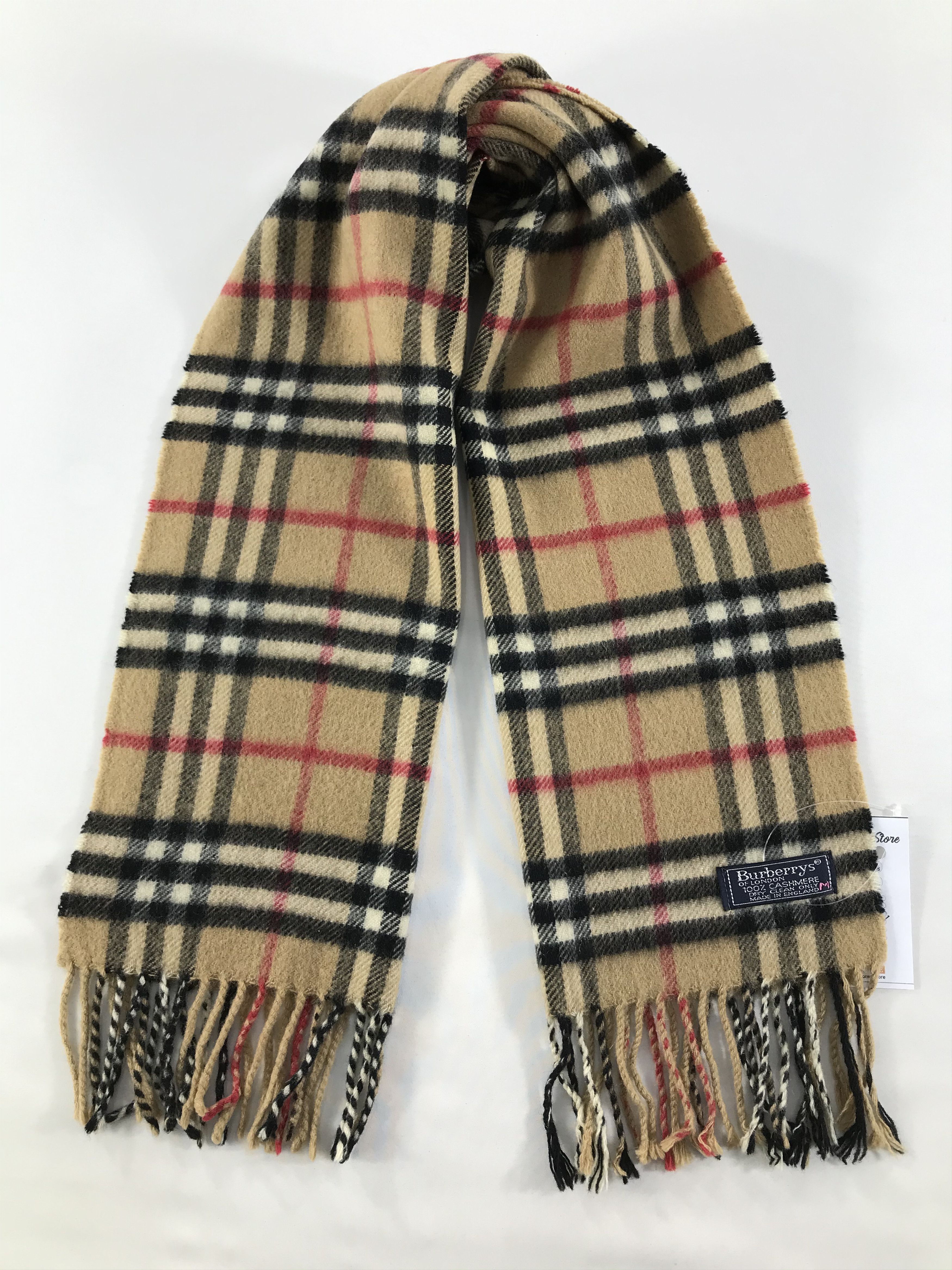 Burberry Vintage Burberry Scarf/Muffler/Neckwear MF1281 Size ONE SIZE - 1 Thumbnail