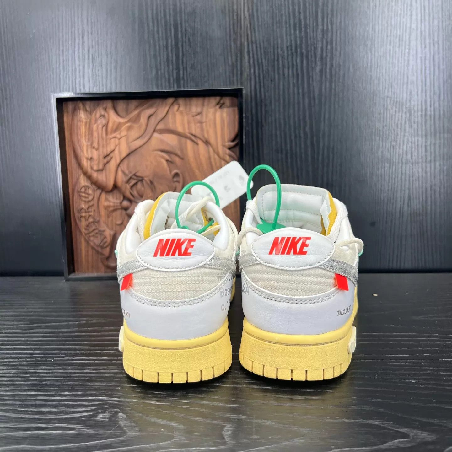 Off-White Off-White x Nike Dunk Low 'No.1' White Gum 38.5 w/box Size US 8 / IT 38 - 6 Thumbnail