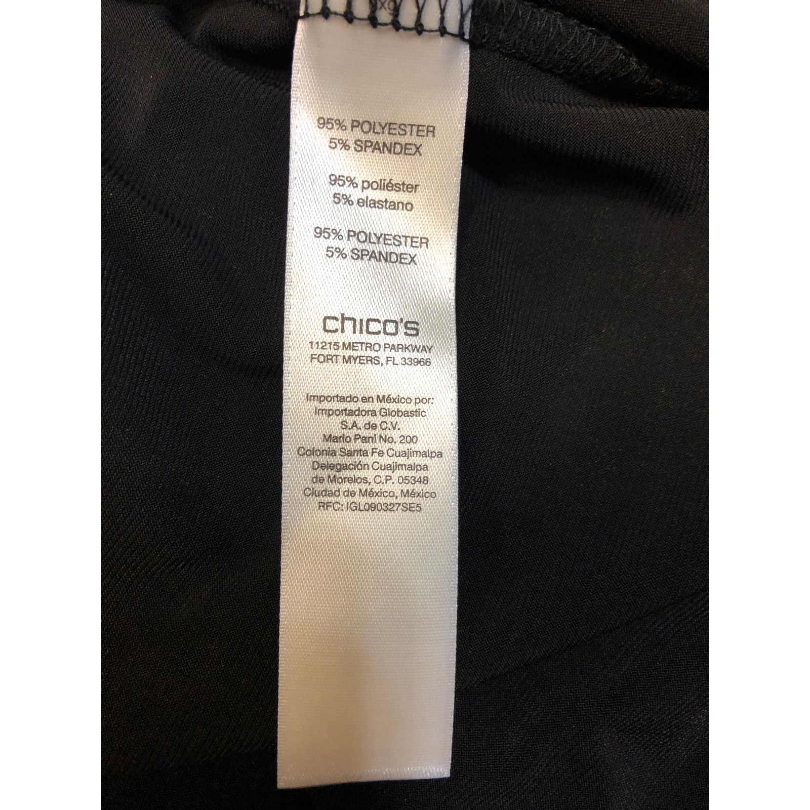 Chicos Women’s Chico’s black high low scoop blouse Size L / US 10 / IT 46 - 5 Thumbnail