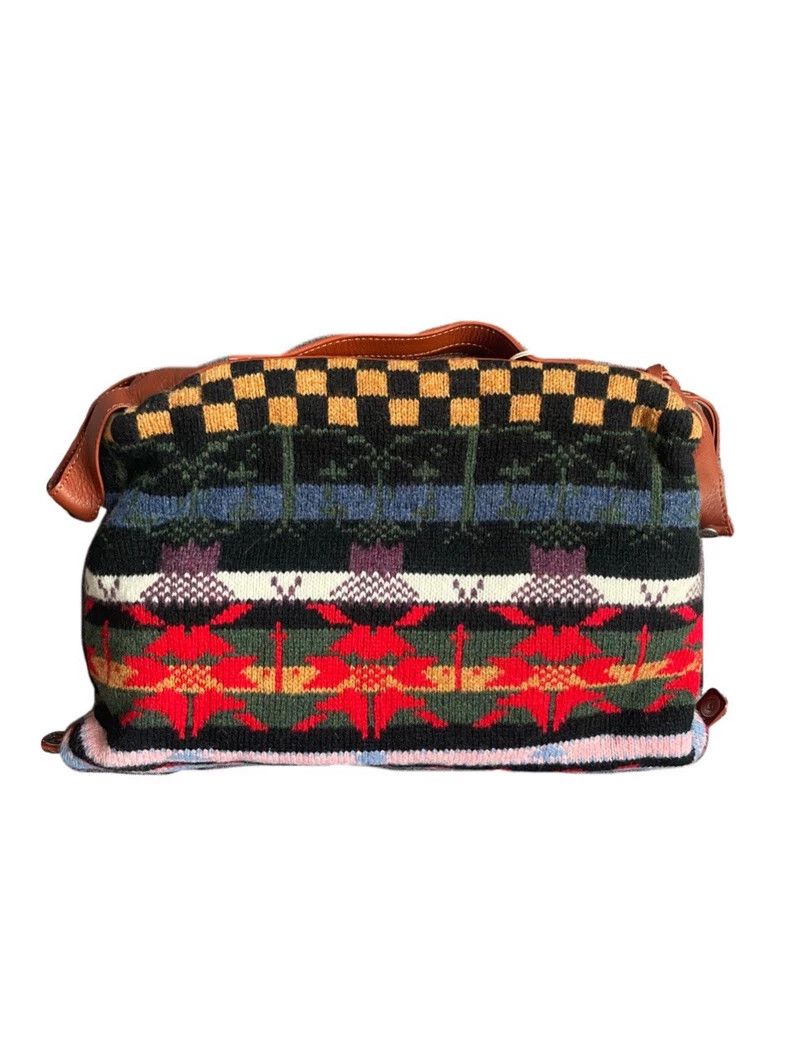 Vivienne Westwood Vivienne Westwood size os Knitted woolen handbag, retro lea Size ONE SIZE - 2 Thumbnail