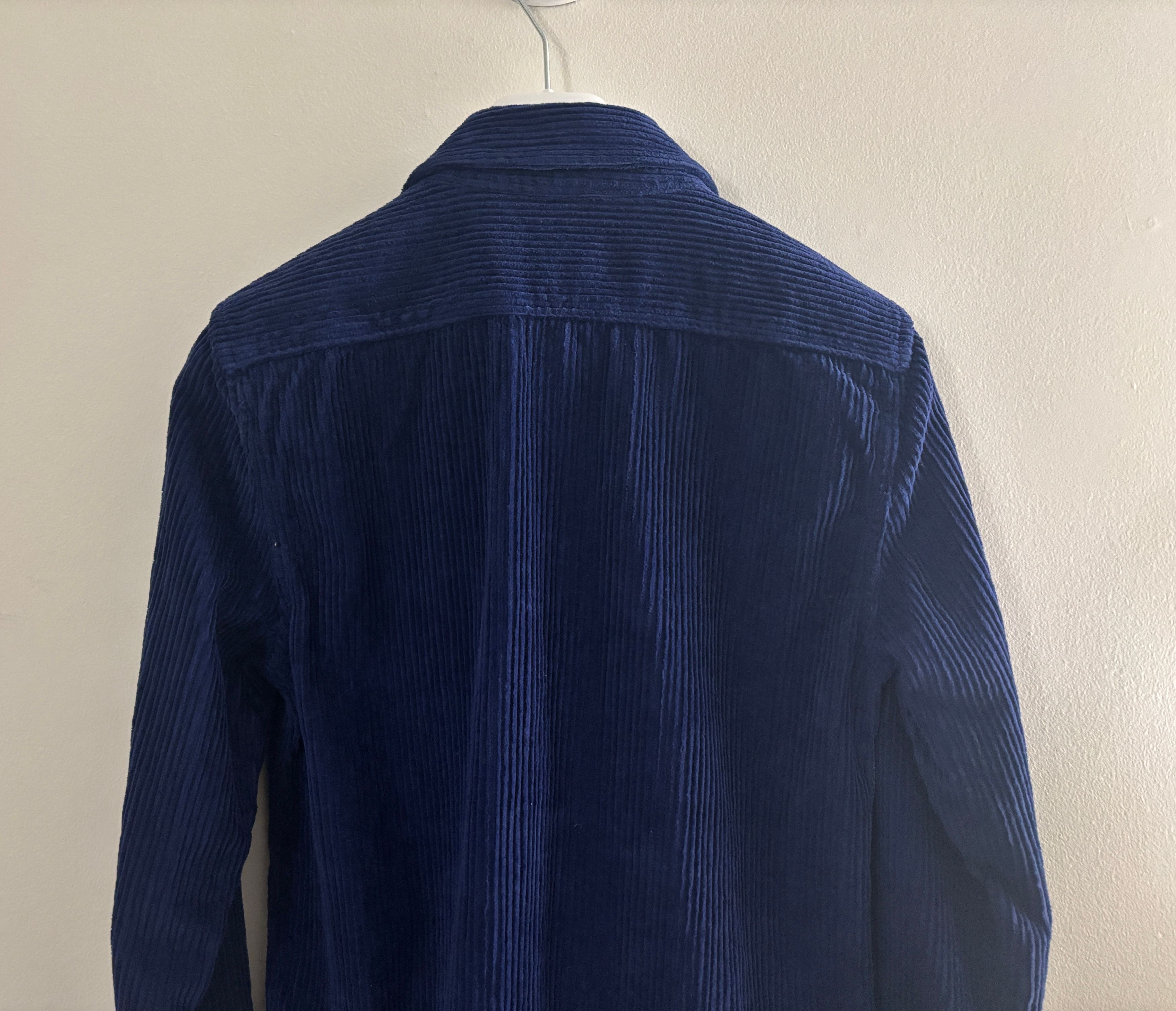 Benson $225 Corduroy Blue Snap Button Overshirt Shirt Jacket Size US S / EU 44-46 / 1 - 11 Thumbnail