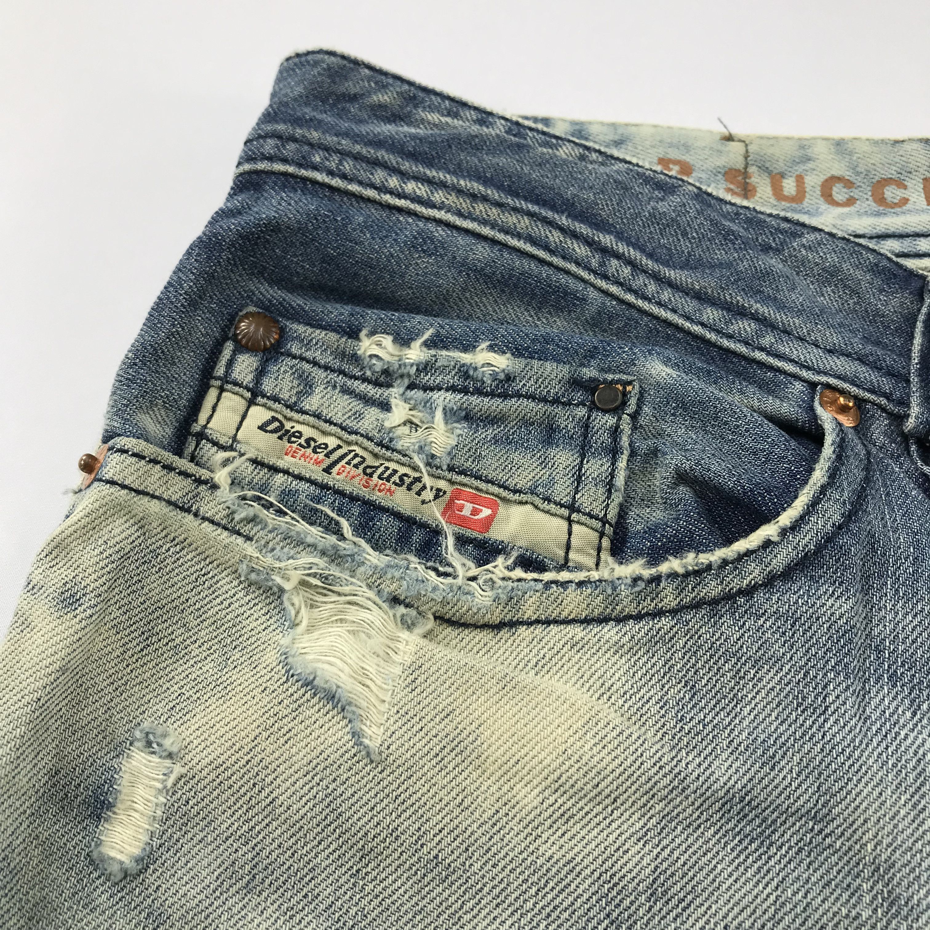 Diesel Diesel Safado Light Distress Denim Jeans KJ3458 Size US 32 / EU 48 - 14 Thumbnail