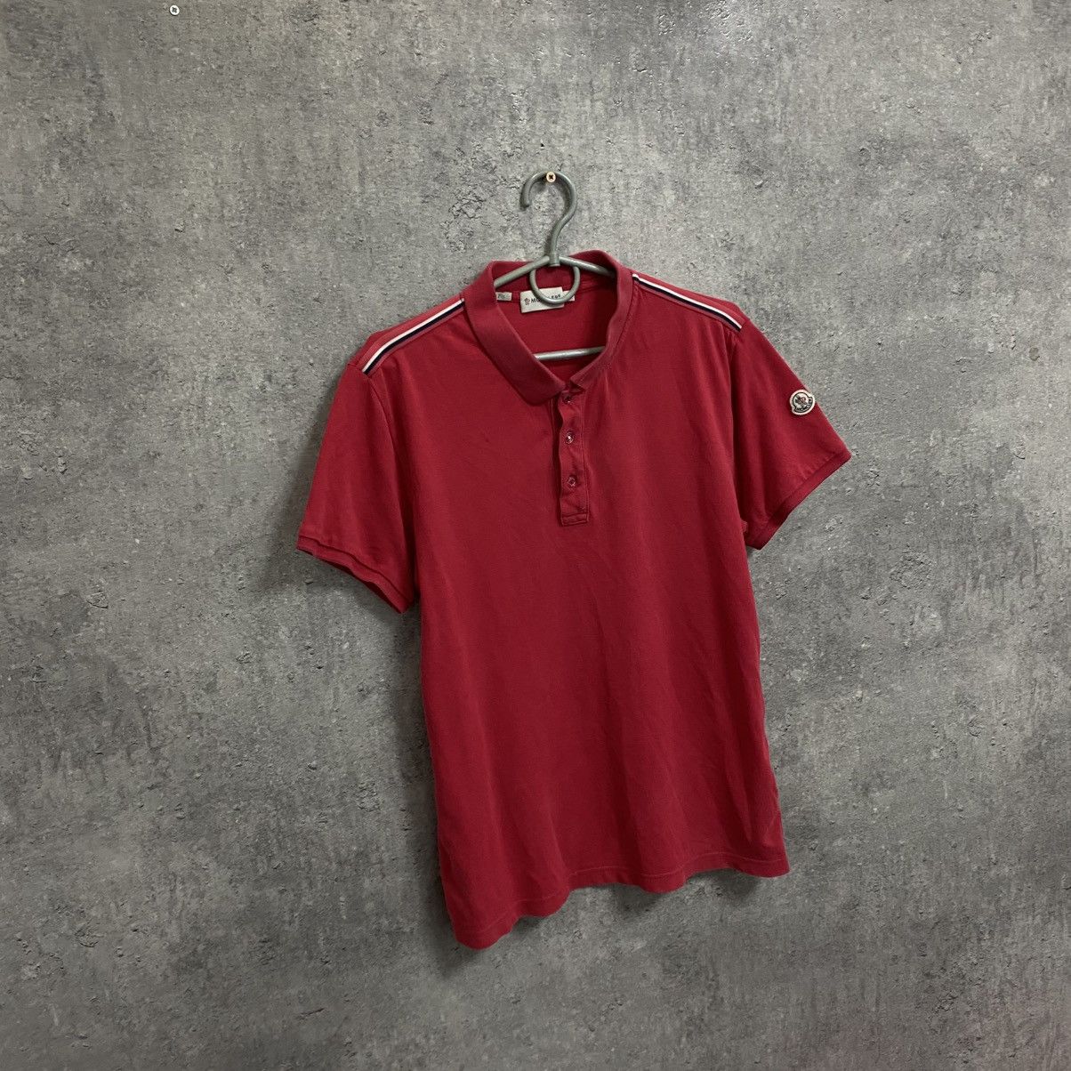Moncler Moncler Polo T-shirt Size US L / EU 52-54 / 3 - 3 Thumbnail