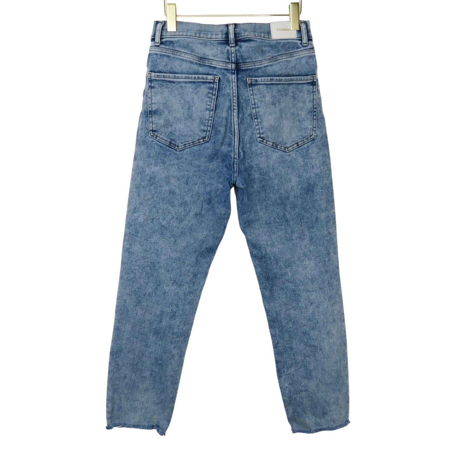 Express Express Super High Rise Mom Jean Size 10 Straight Leg Jeans Size 32" / US 10 / IT 46 - 6 Thumbnail