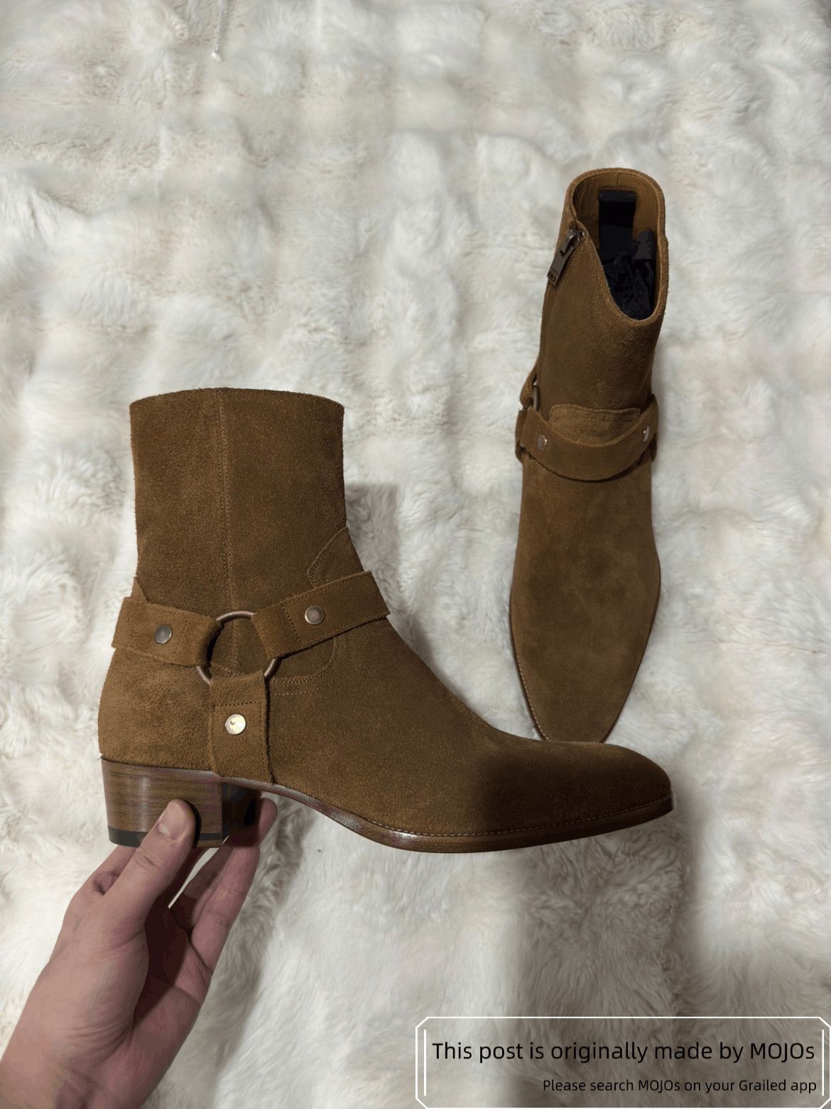 Saint Laurent Paris Sz 43 Saint Laurent Paris Buckle Wyatt 40 Harness Boots Size US 10 / EU 43 - 5 Thumbnail