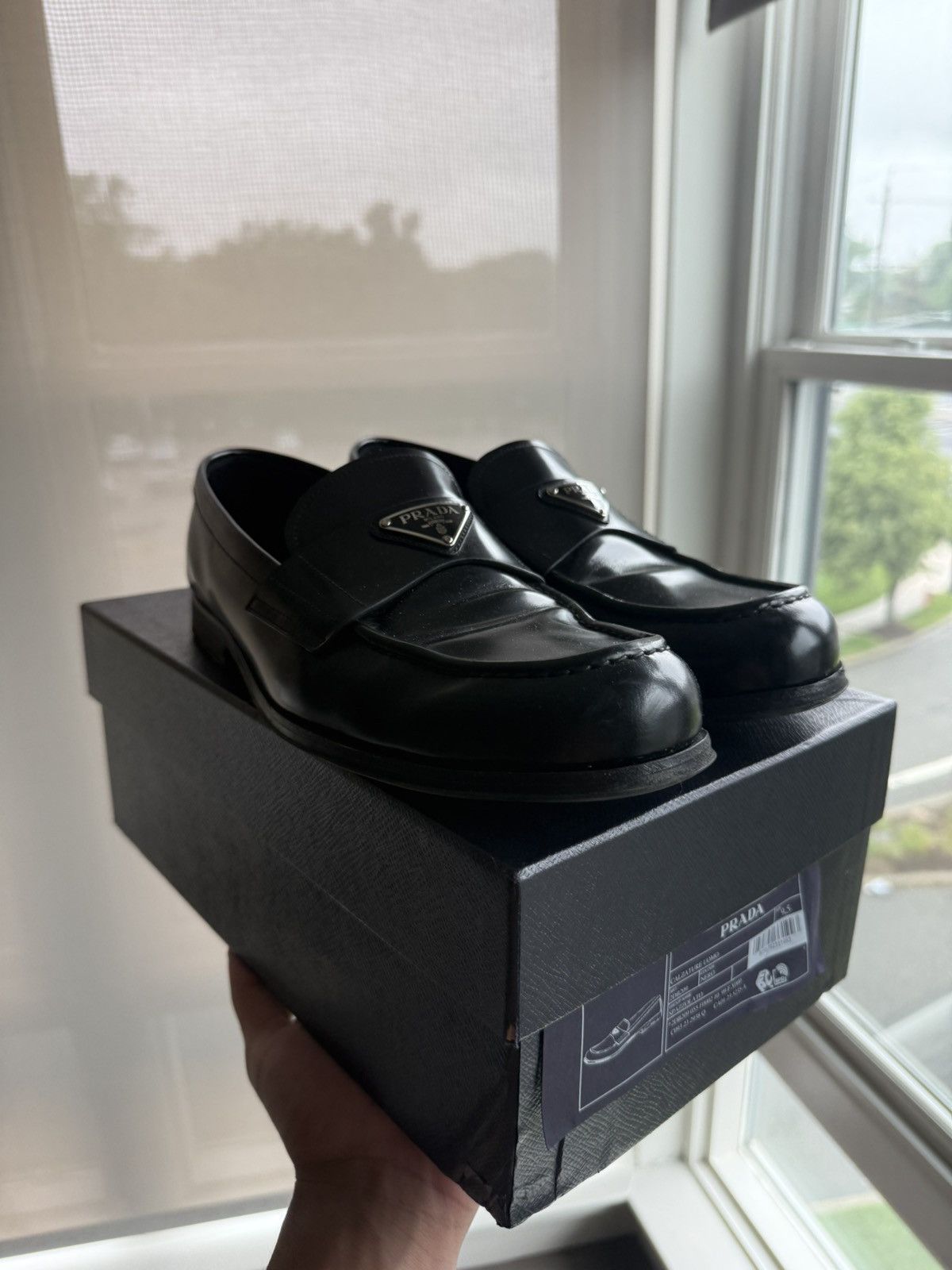 Prada Prada Plaqued Loafers Size US 10.5 / EU 43-44 - 1 Thumbnail