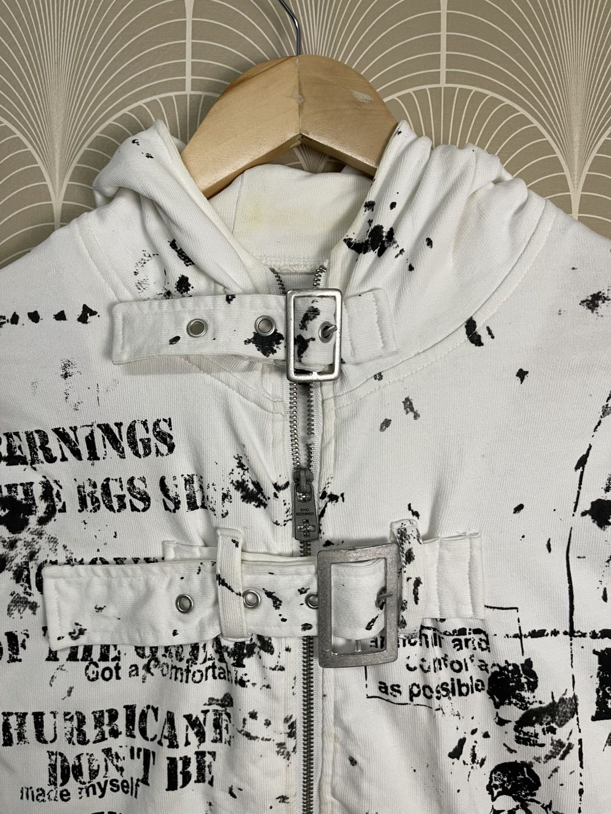 If Six Was Nine 2000s BERNINGS SHO IFSIXWASNINE STYLE ZIPPER HOODIE Size US L / EU 52-54 / 3 - 11 Thumbnail