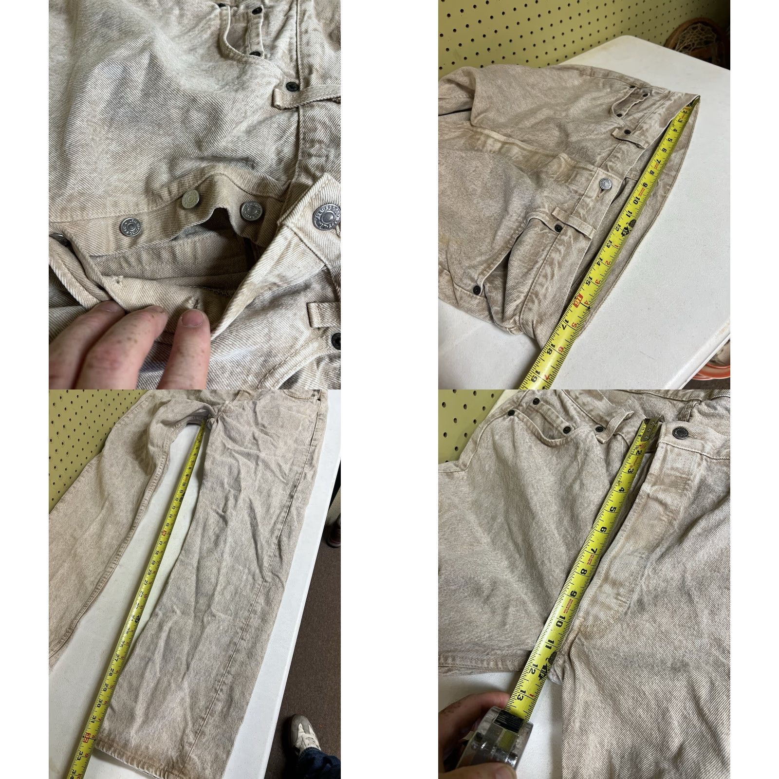 Levi's VINTAGE Levi’s 501 Jeans Denim 36 Regular USA Mens Size 36x34 Button Closure Cotton Straight Gold Inseam 34 Model Levi's 501 Size US 36 / EU 52 - 8 Thumbnail