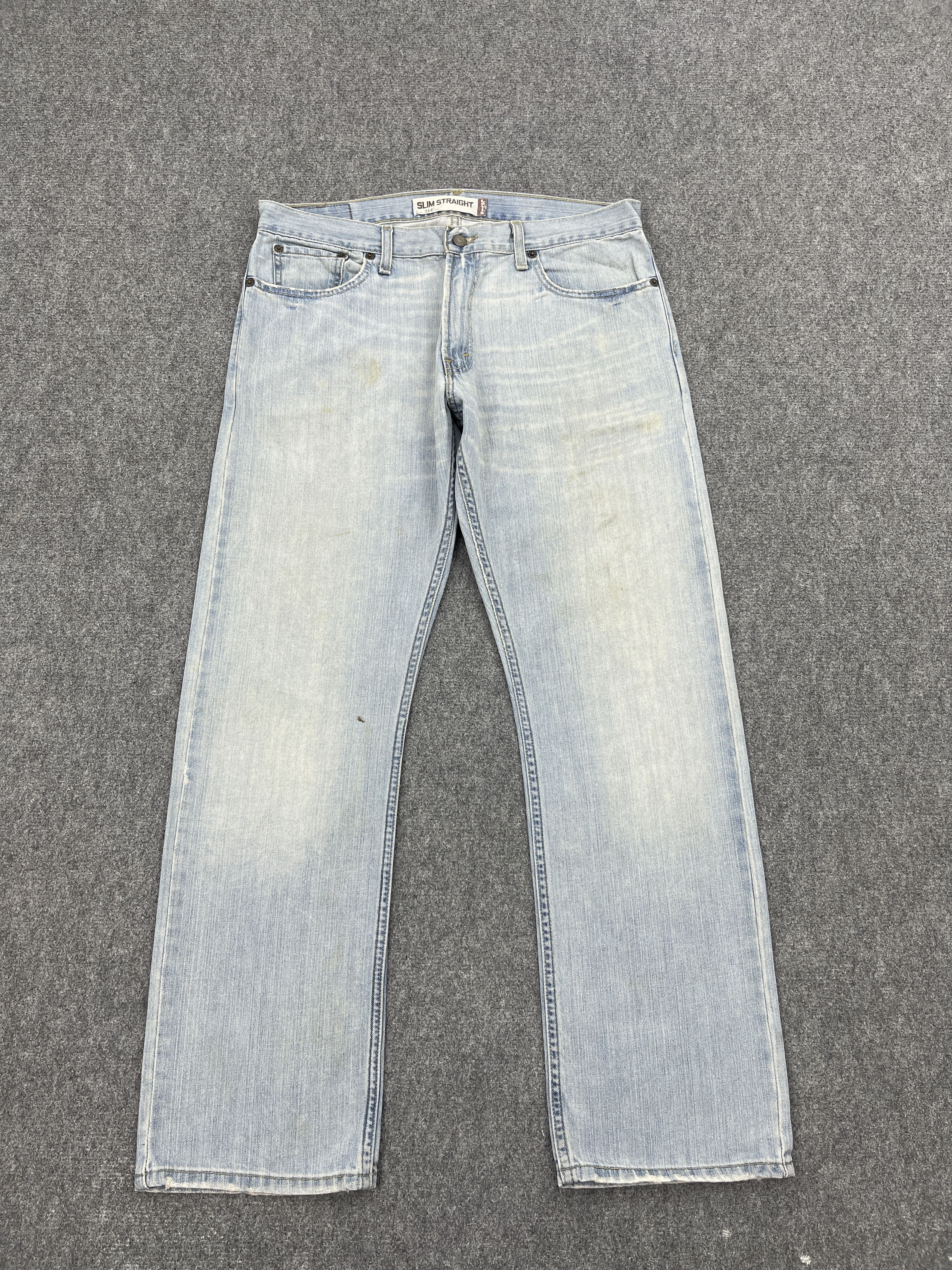 Levi's Vintage Levis 514 Slim Straight Light Wash Jeans DP2488 Size US 34 / EU 50 - 1 Thumbnail