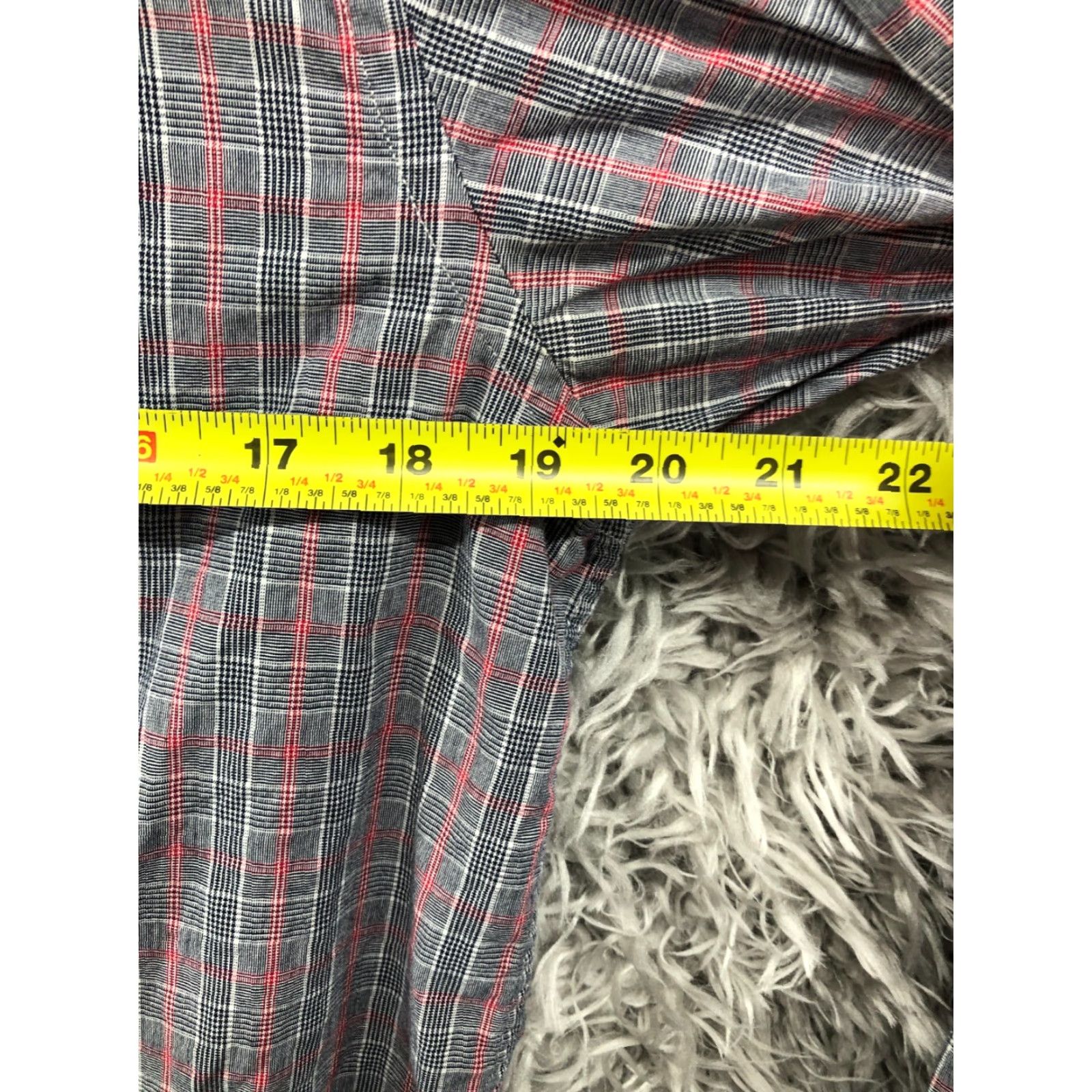 Akademiks Akademiks Slim Fit Shirt Mens M Long Sleeve Spread Collar Gray Plaid Size US M / EU 48-50 / 2 - 4 Thumbnail
