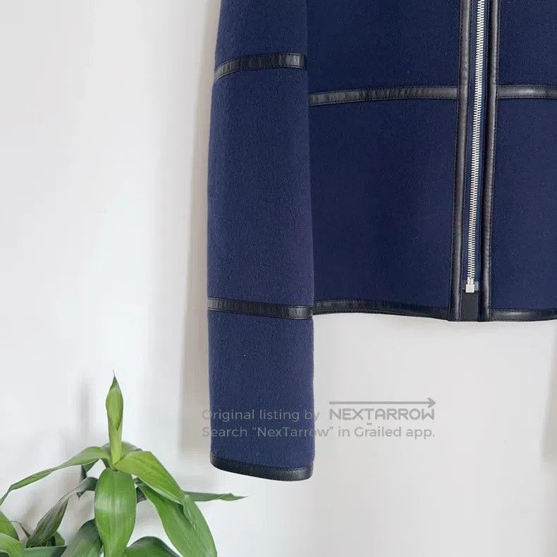 Hermes Hermes Cashmere and Leather Mix Short Coat Size XS / US 0-2 / IT 36-38 - 5 Thumbnail